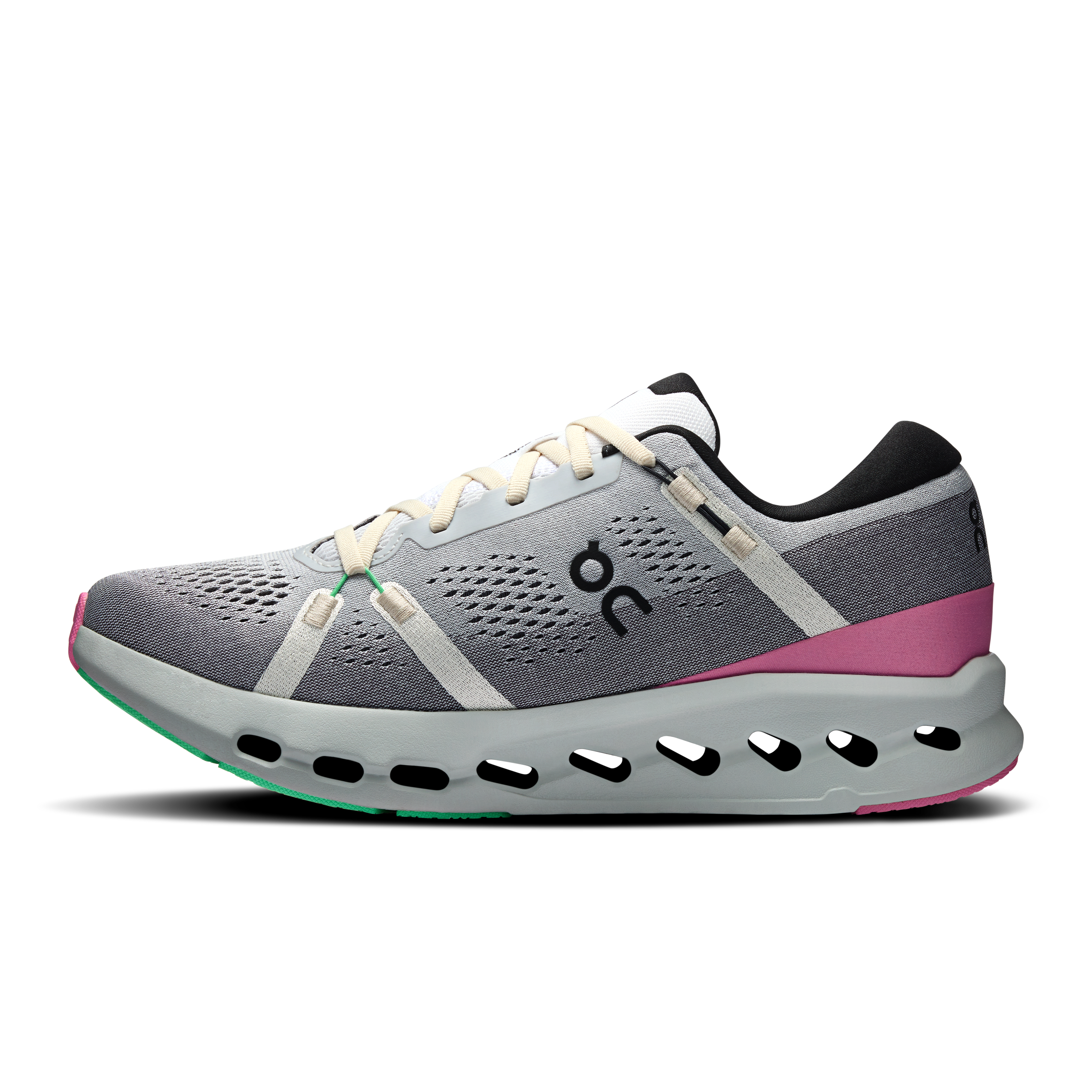 On Running Men's Cloudsurfer 2 Running Shoes - Lightweight & Cushioned for Road Running - White/Mineral Color - Perfect for Jogging, Gym Workouts & Daily Wear