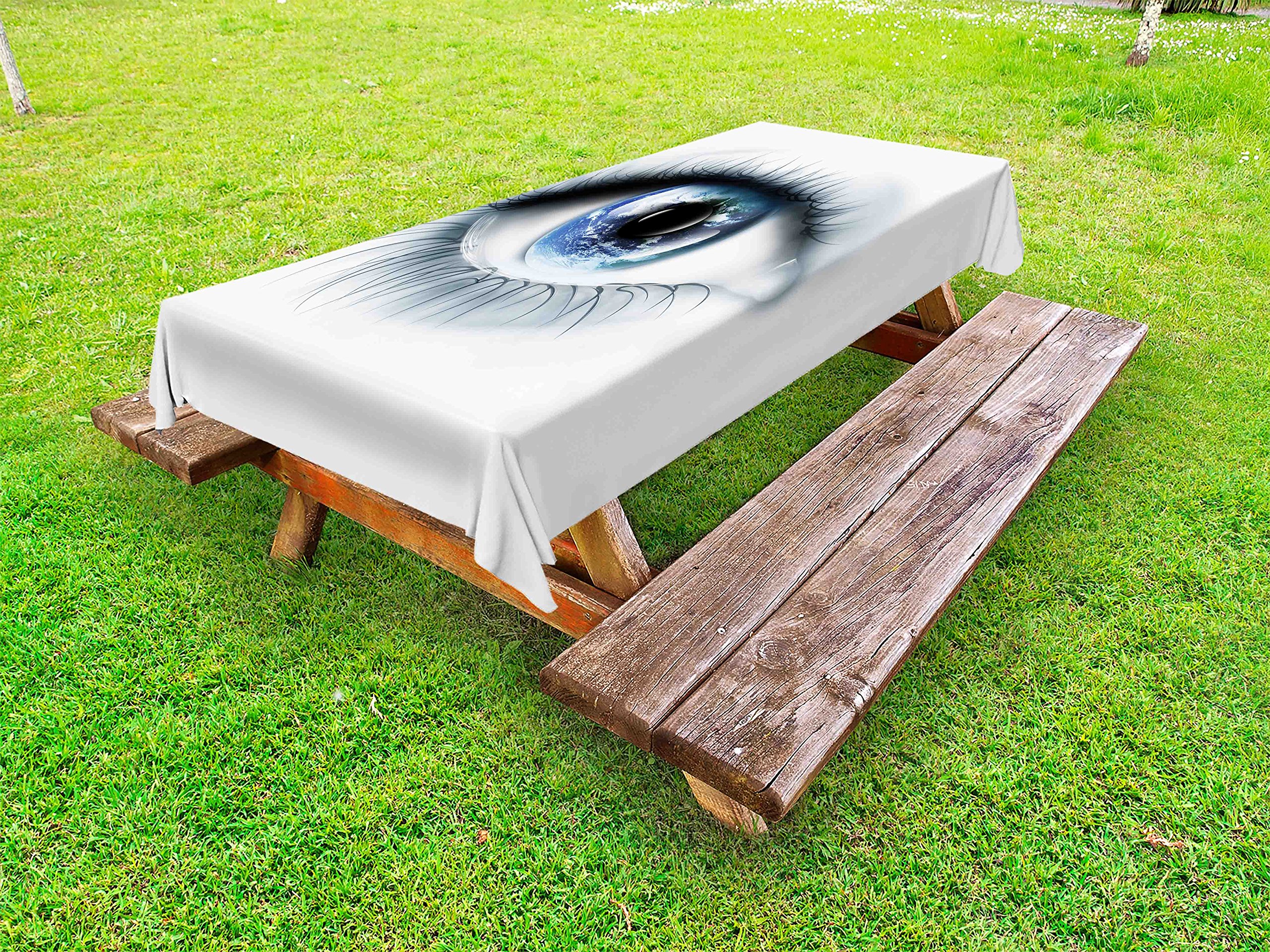 Ambesonne Eye Print Outdoor Tablecloth - 58