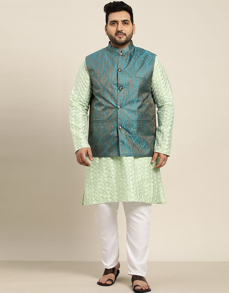 Beryl Green Kurta Silk Blend Pant - Elegant & Comfortable Women's Silk Blend Pants for Casual Wear, Lounge & Boho Outfits