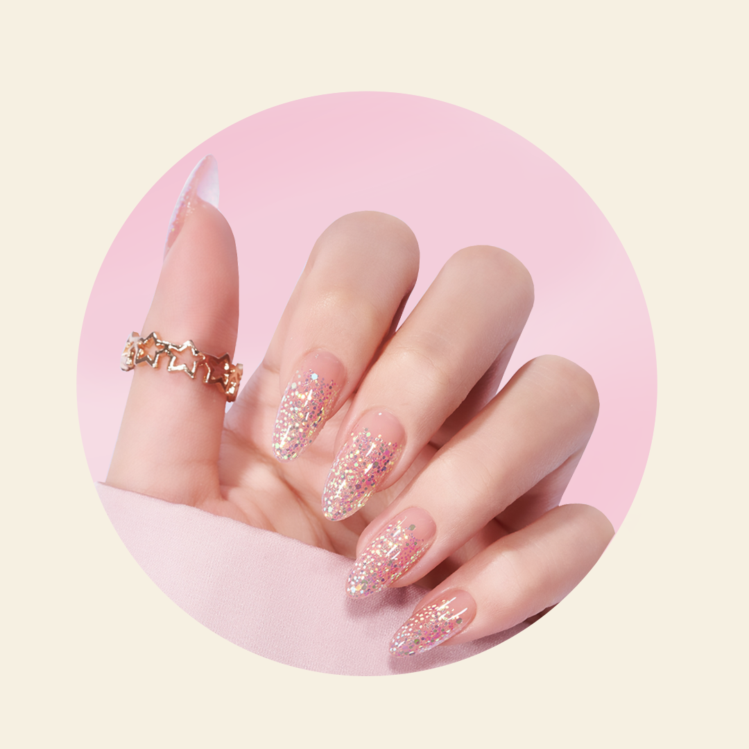 Mitty Blow Up Press on Nails - Easy to Apply Fake Nails for Women, Long Lasting Glue on Nails with Trendy Designs | Perfect for Parties, Weddings & Everyday Wear