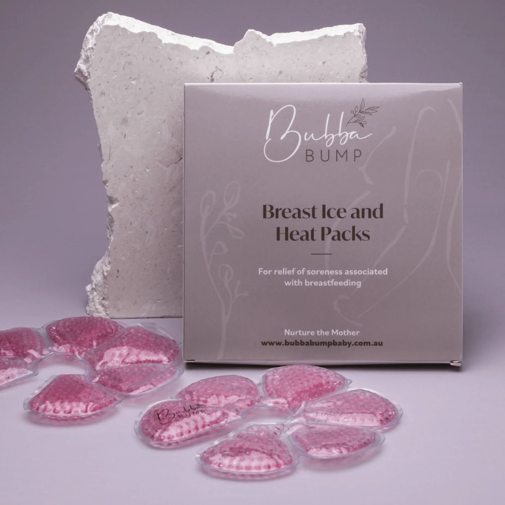 Bubba Bump Breast Ice and Heat Therapy Packs for Postpartum Recovery & Nursing Comfort – Soothe Pain After Surgery, Breastfeeding, or Mastitis Relief