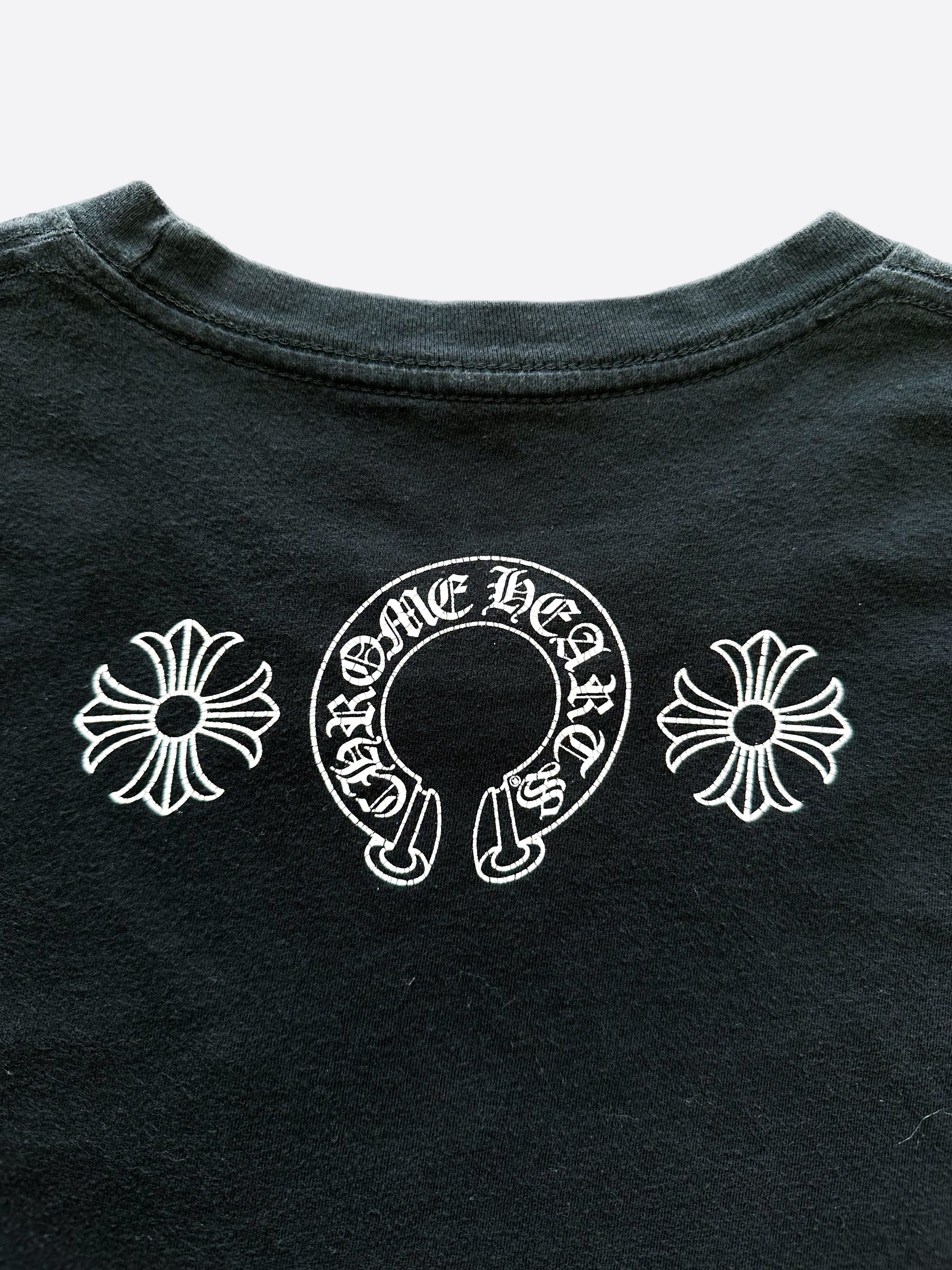Chrome Hearts Black Long Sleeve T-Shirt | Made in Hollywood California | Men's Luxury Streetwear | Perfect for Casual Outfits & Urban Fashion