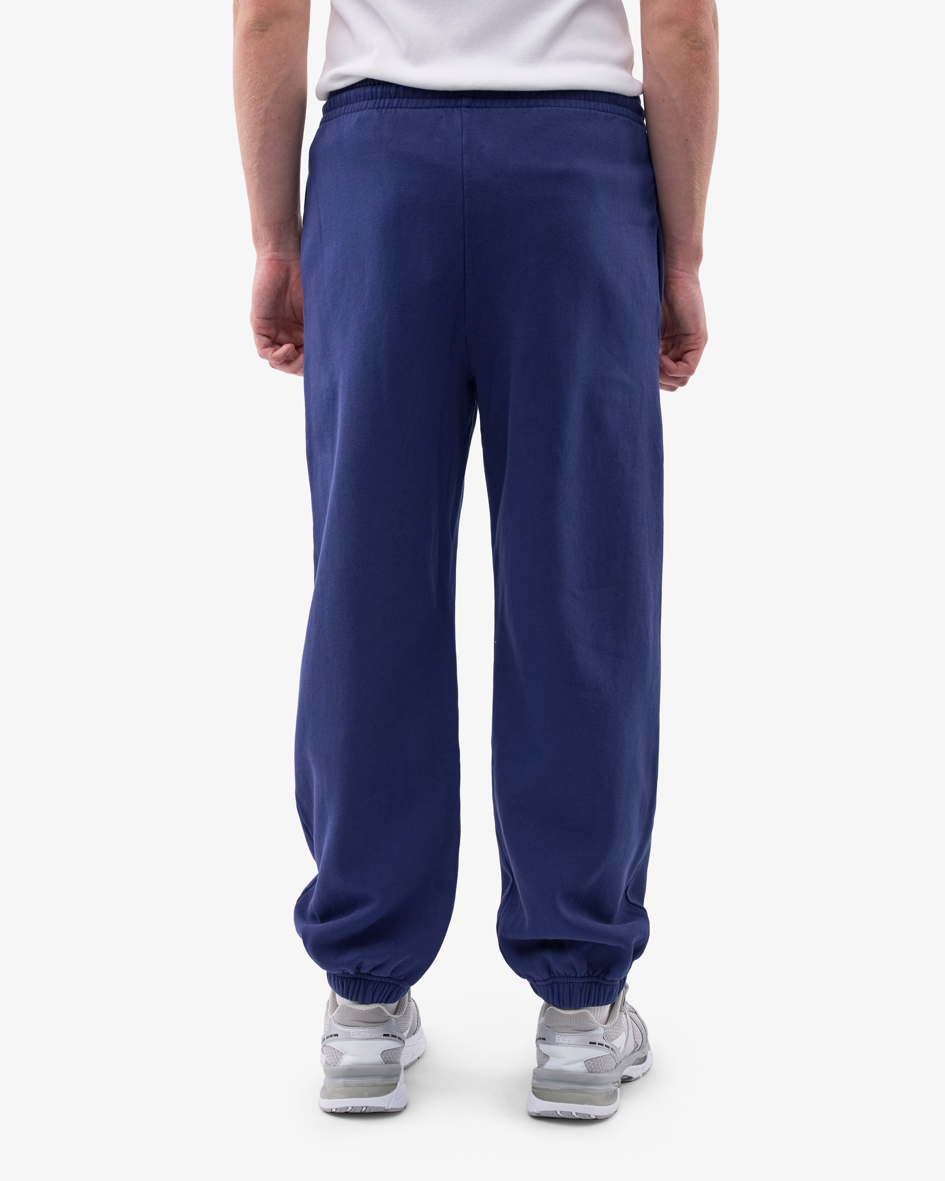 Organic Relaxed Sweatpants for Women - Soft Cotton Lounge Pants, Marine Blue - Perfect for Yoga, Home Wear & Casual Outfits