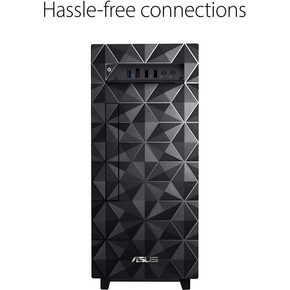 ASUS S300MA DH501 Mini Desktop PC - Intel Core i5 Processor, 8GB RAM, 256GB SSD, Windows 10 Pro - Compact Black Computer for Home Office, Business & Gaming