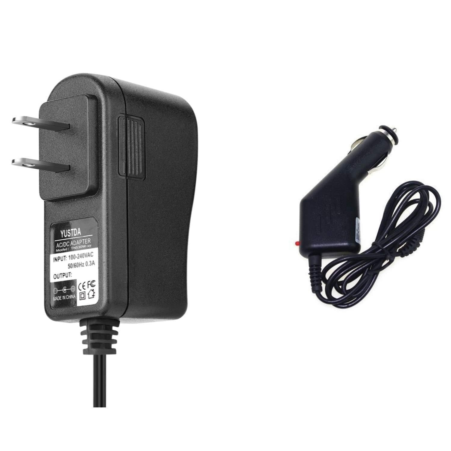 Yustda AC Adapter and Car Charger for ZeePad 7.0 MID744B-A13 Android Tablet - Dual Power Supply Cord with Home & Vehicle Charging - Perfect for Travel, Work, and On-the-Go Use
