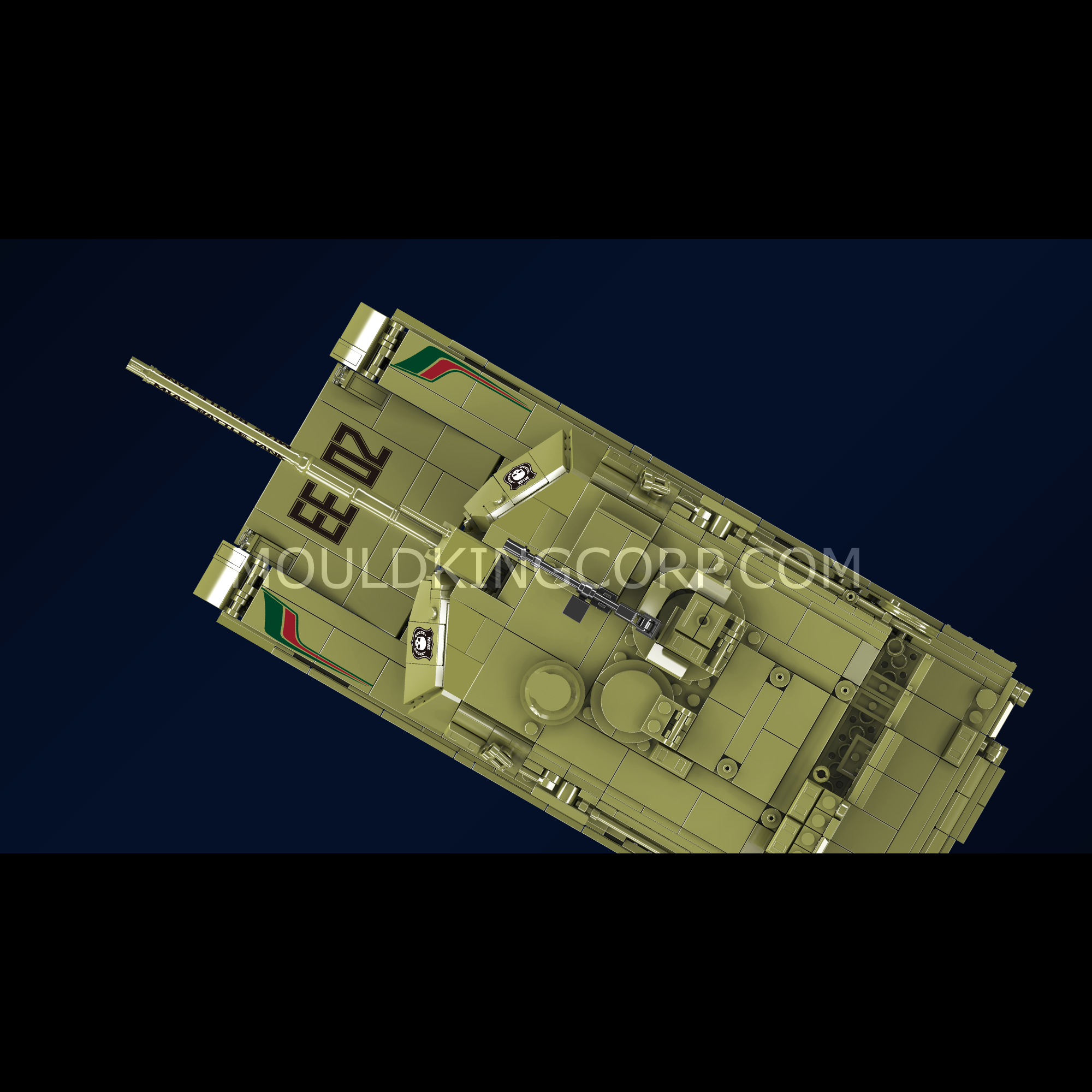 Mould King 20033 MIA2 Main Battle Tank Building Set - 1,168 Piece Military Model Kit for Adults | Realistic Army Tank Toy for Collectors & Display | Perfect for War History Enthusiasts & STEM Education