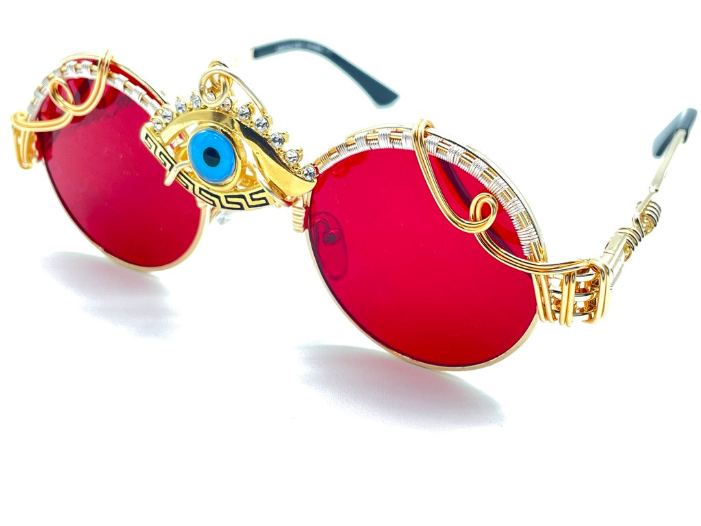 NEW Red Gold Third Eye Chakra Necklace - Spiritual Healing Jewelry for Meditation & Yoga | Perfect Gift for Energy Balance & Mindfulness