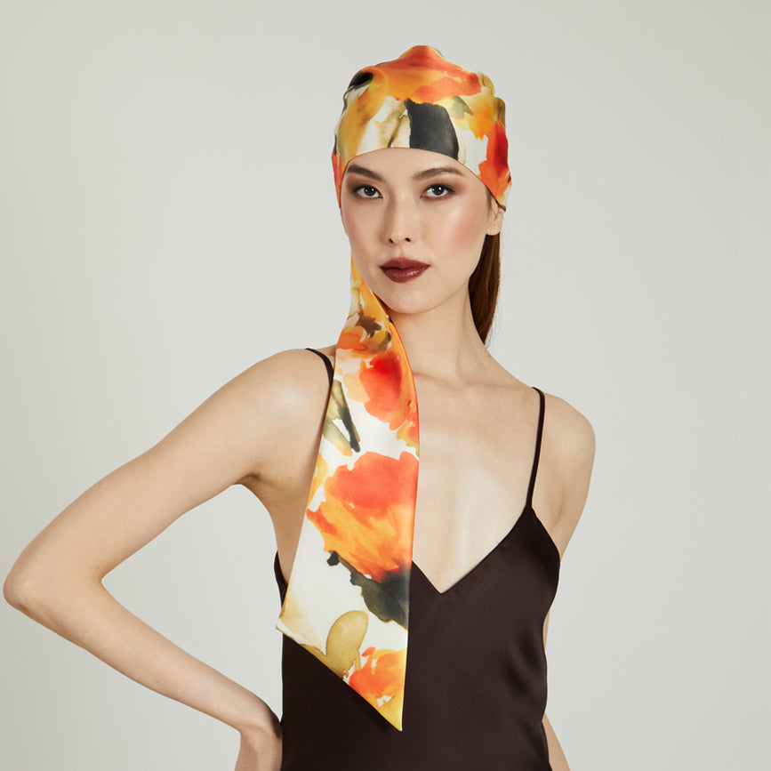 Gigi Satin Headscarf - Soft & Shiny Silk-Like Hair Wrap for Women - Perfect for Sleep, Travel, and Fashion Accessories