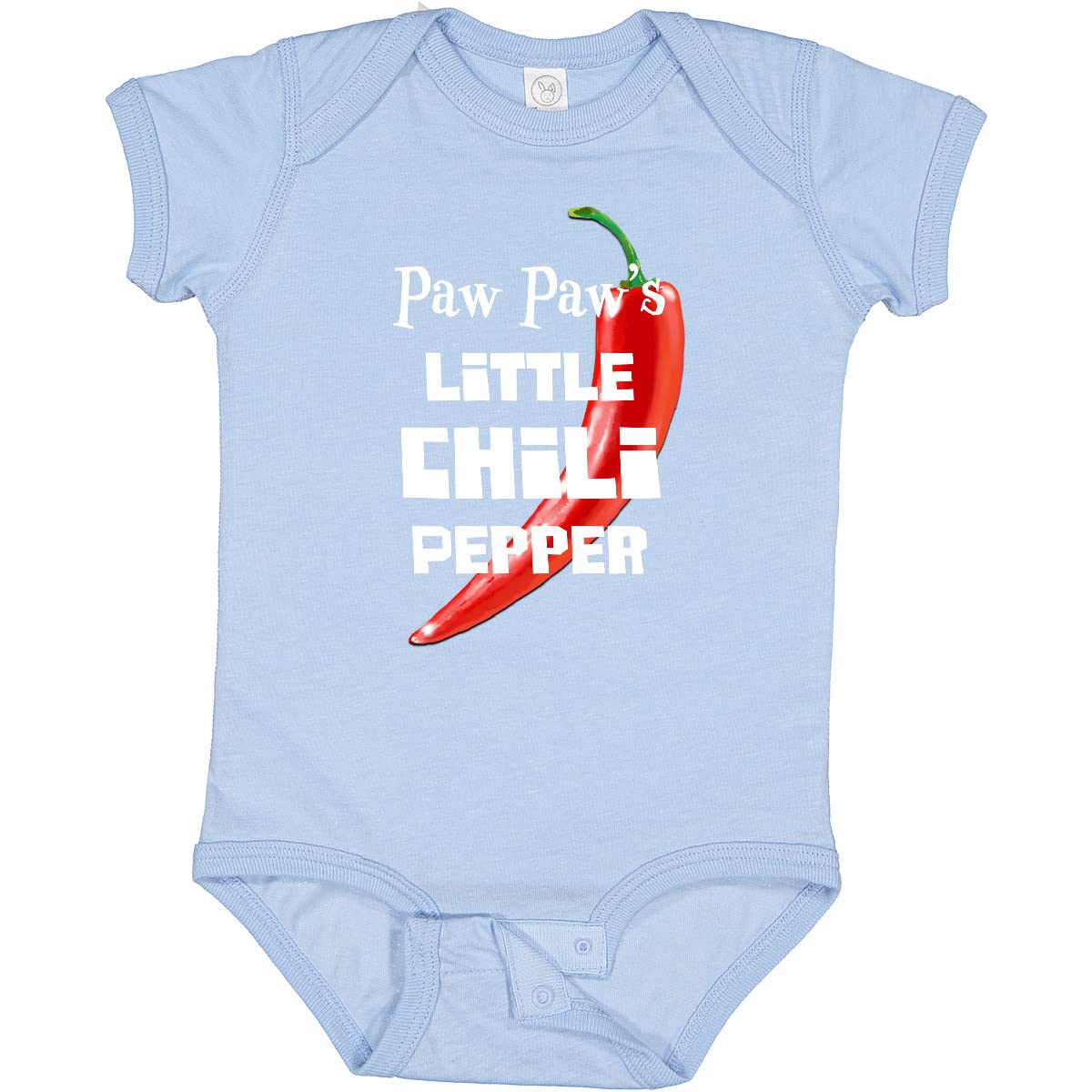 Inktastic Paw Paw's Little Chili Pepper Baby Bodysuit - Soft Cotton Onesie for Infants & Toddlers - Perfect for Playdates, Family Photos & Everyday Wear