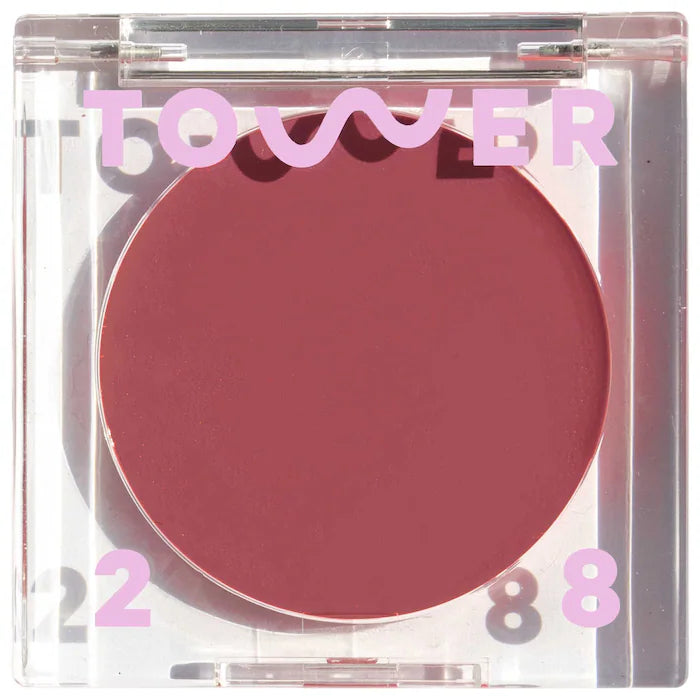 Tower 28 BeachPlease Lip + Cheek Cream Blush - Vegan & Cruelty-Free Tinted Balm for Natural Flush | Perfect for Everyday Wear & On-The-Go Touch Ups