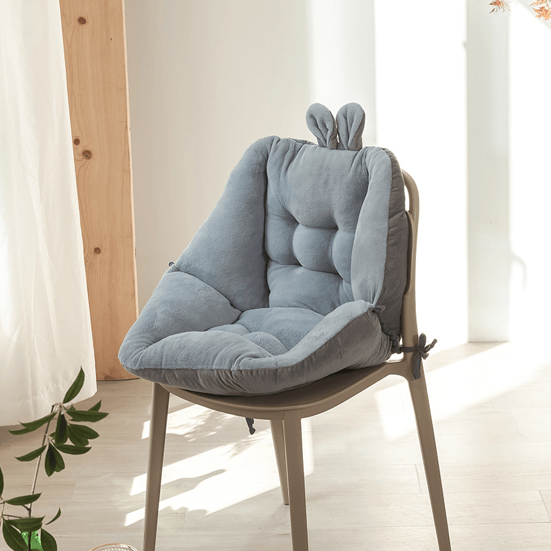 Adorable Bunny Chair Cushion - Soft Plush Seat Pad for Kids Room, Nursery, or Gaming Chair - Perfect for Home Decor, Reading Nook, and Cozy Comfort