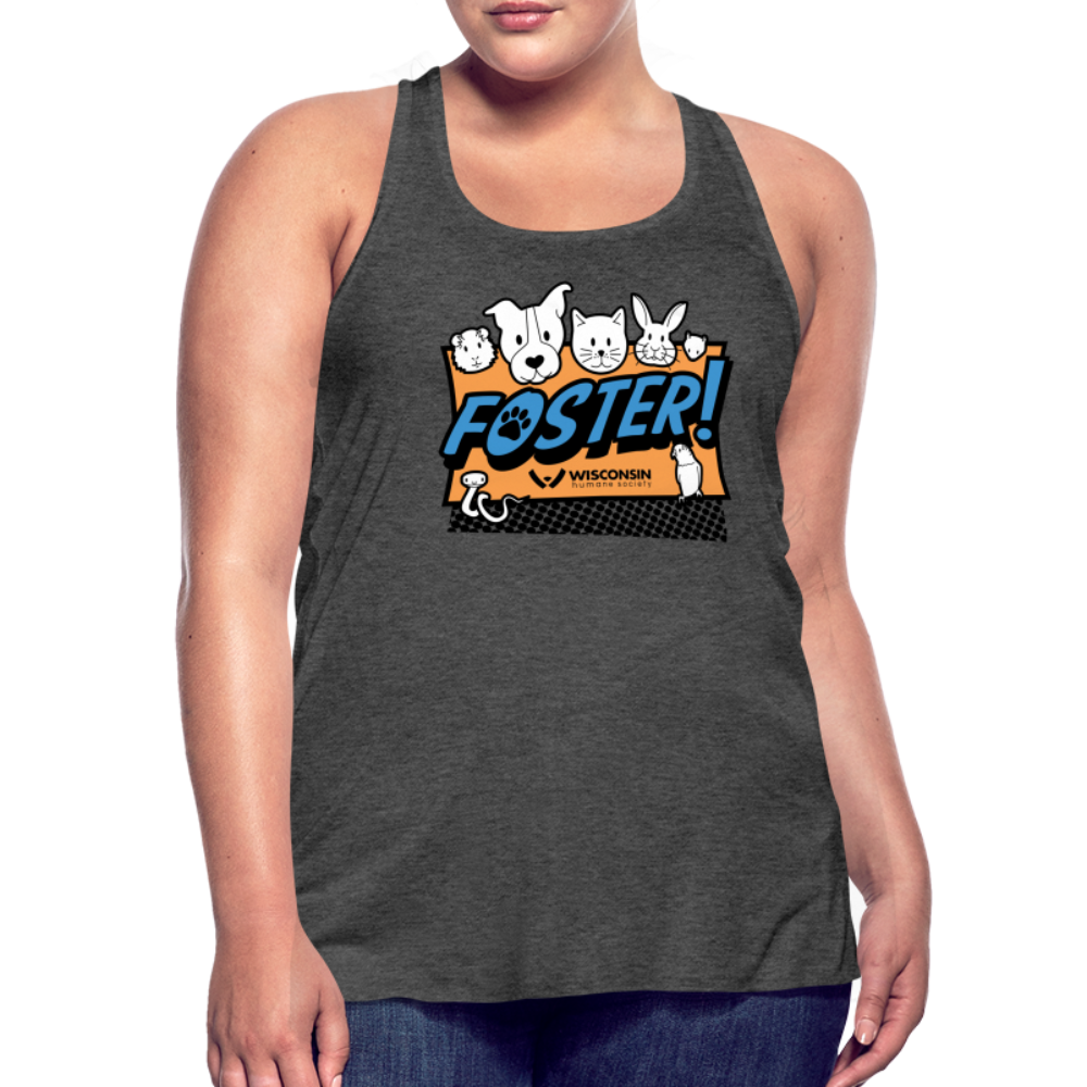 Bella Foster Logo Flowy Tank Top for Women - Soft & Comfortable Casual Summer Tops - Perfect for Yoga, Beach & Everyday Wear