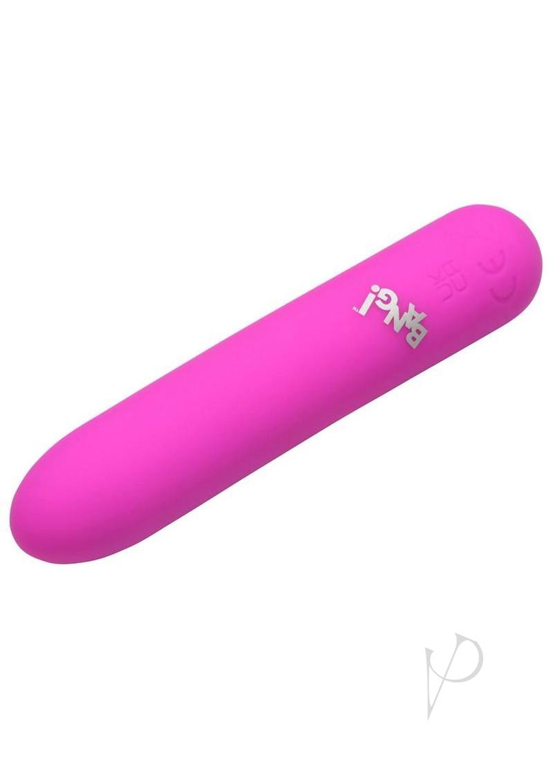 Bang Tapered Flexible Silicone Rechargeable Bullet Vibrator - Pink | Waterproof Personal Massager for Women | Perfect for Solo Play & Couples Intimacy