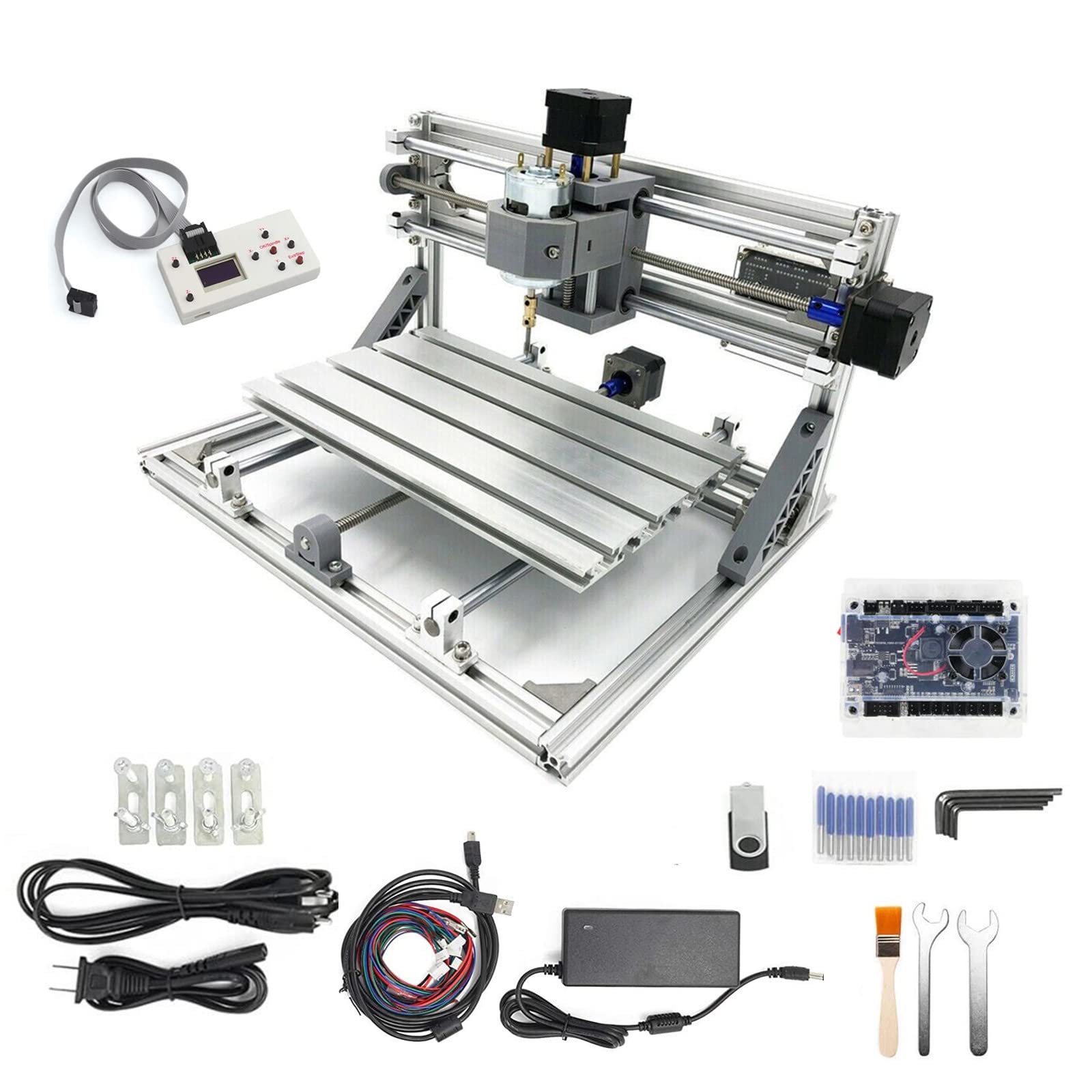 CNCTOPBAOS 3 Axis 3018 CNC Router with GRBL Offline Controller - DIY Mini Desktop Engraving Machine for Wood, Aluminum, Acrylic & PCB Cutting - Perfect for Hobbyists, Makers & Small Workshops