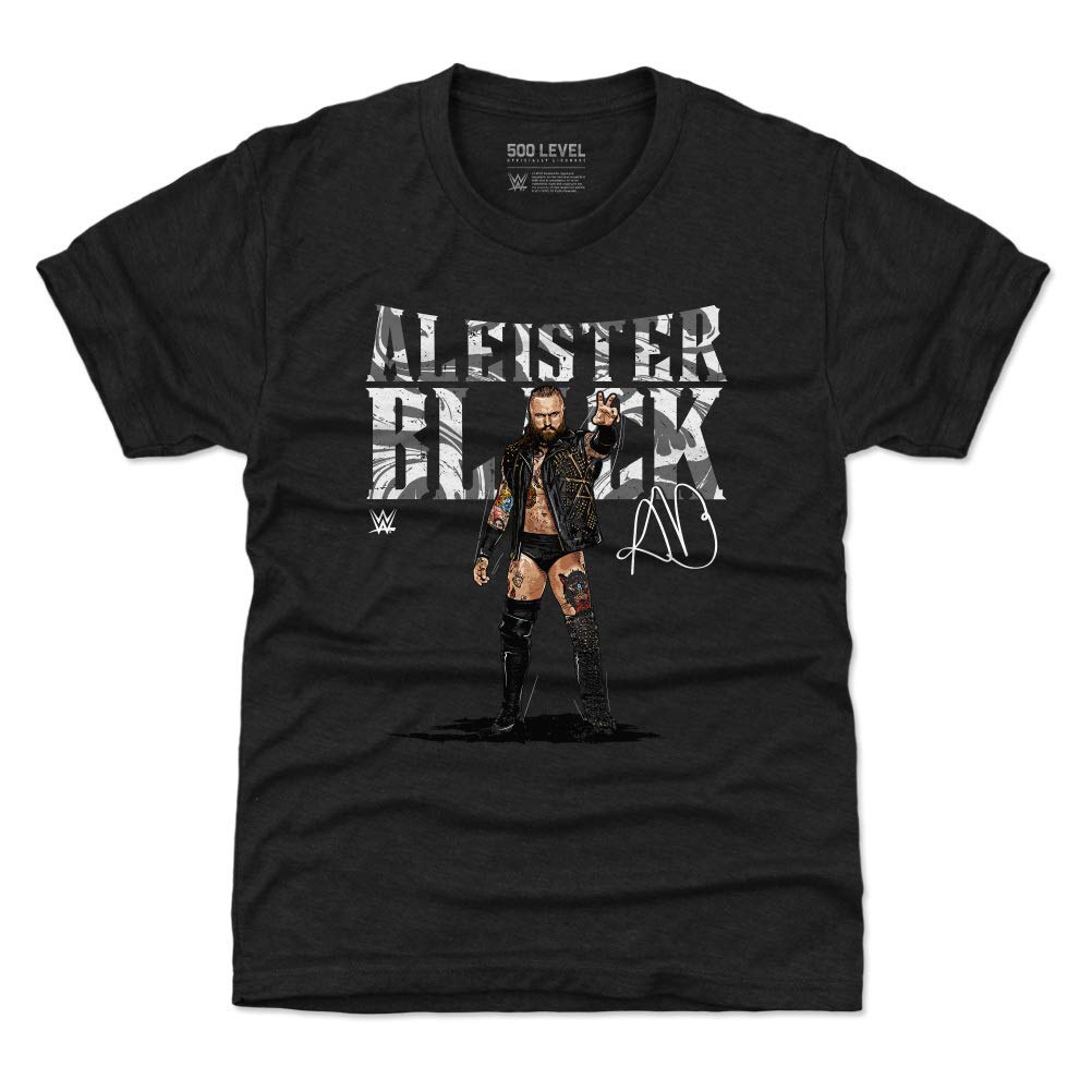 500 LEVEL Aleister Black WWE Kids T-Shirt - Official Wrestling Fan Apparel for Boys & Girls - Perfect for WWE Events, Halloween & Cosplay