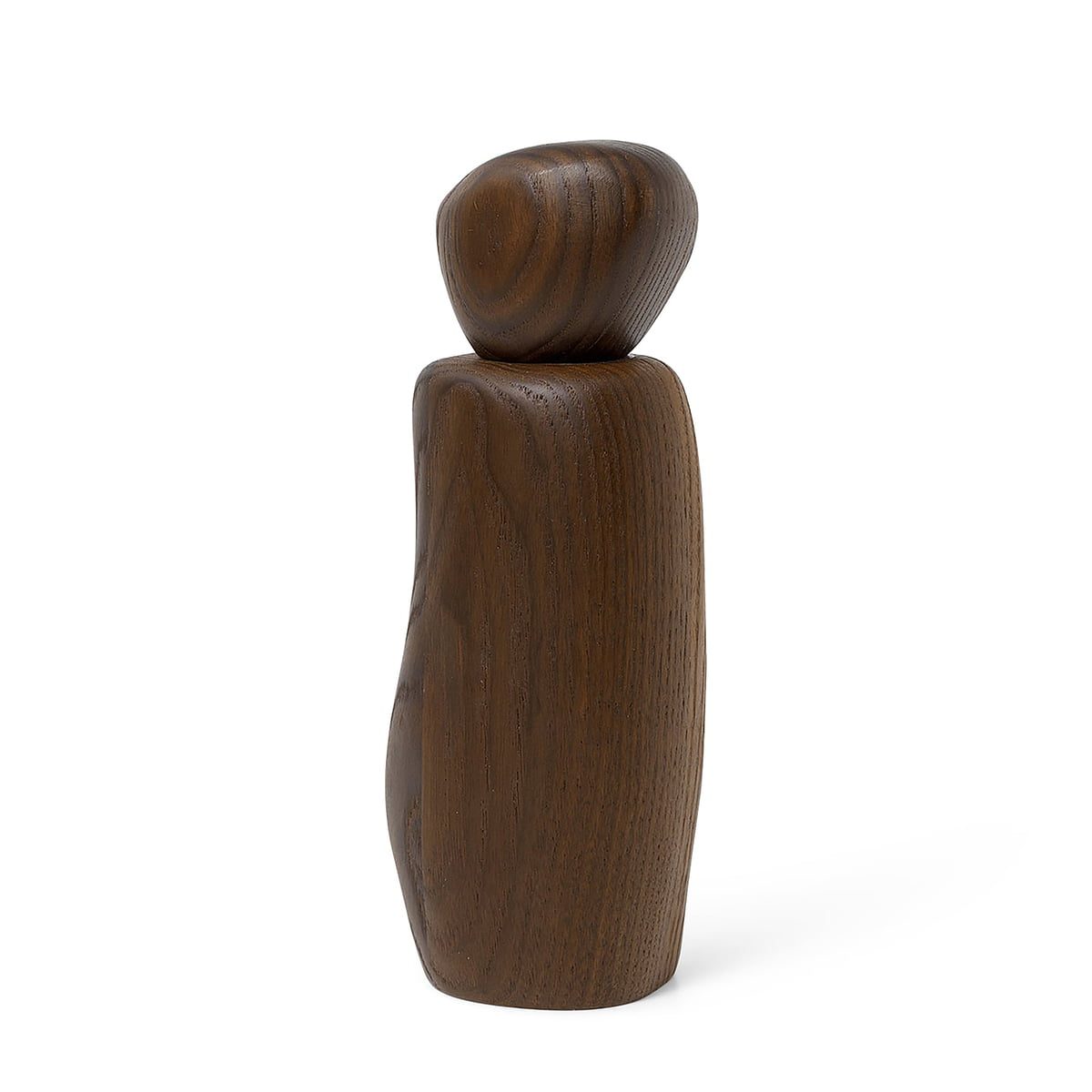 FERM LIVING Pebble Grinder - Premium Dark Brown Salt and Pepper Mill for Kitchen & Dining - Perfect for Home Cooking, Restaurants, and Gift Giving