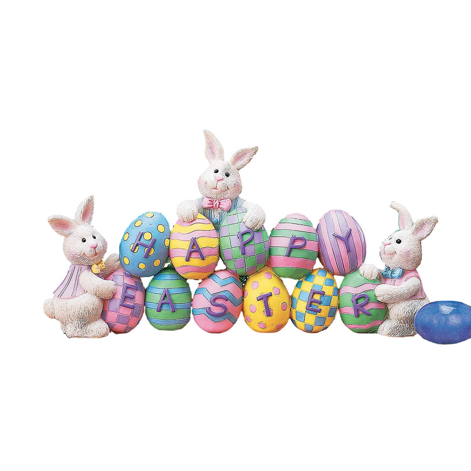 Easter Bunny & Egg Tabletop Decorations - Spring Home Decor for Easter Party, Dining Table Centerpiece, and Holiday Celebrations