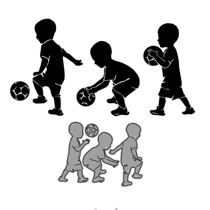 Premium Metal Cutting Dies for Football-Themed Scrapbooking & Card Making - DIY Craft Stencils, Greeting Cards, Photo Albums & Embossing Templates - Perfect for Kids' Sports Decorations & Handmade Paper Crafts