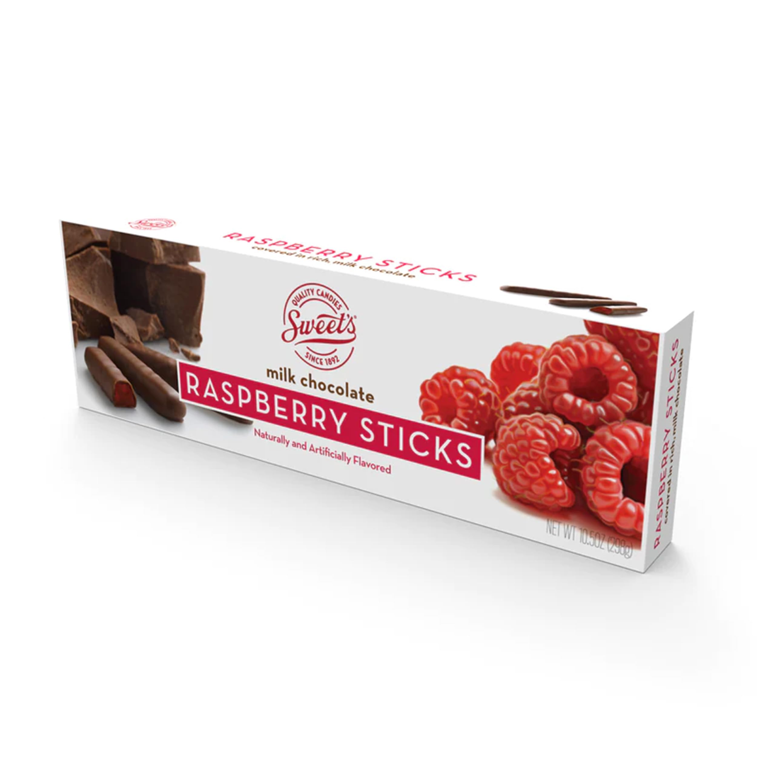 Delicious Raspberry Milk Chocolate Candy Sticks - 10.5oz Gourmet Chocolate Treats Box - Perfect for Gifts, Parties & Dessert Toppings