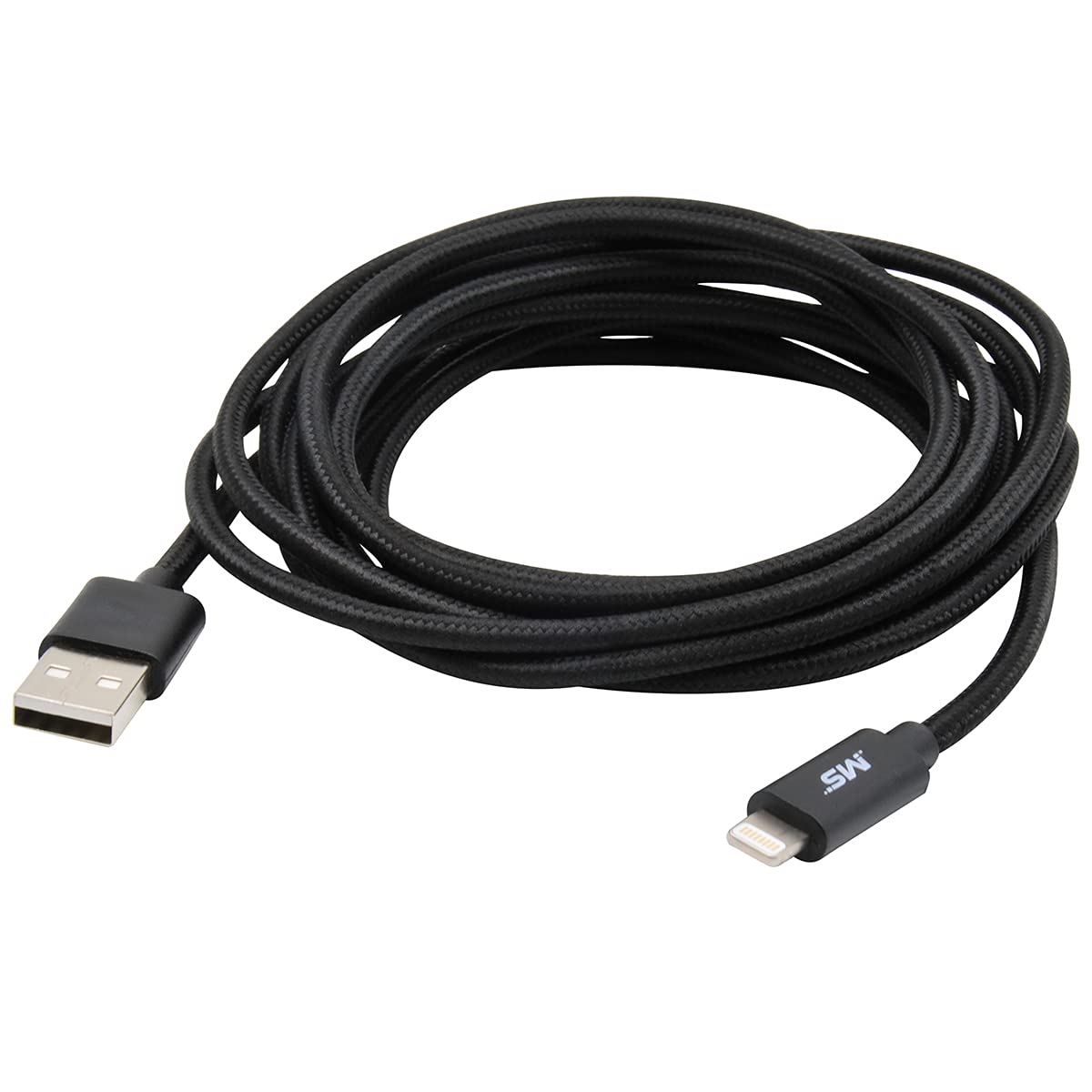 MobileSpec MB06623 10ft Lightning Cable - Fast Charging & Data Sync for iPhone, iPad - Perfect for Home, Office & Travel Use