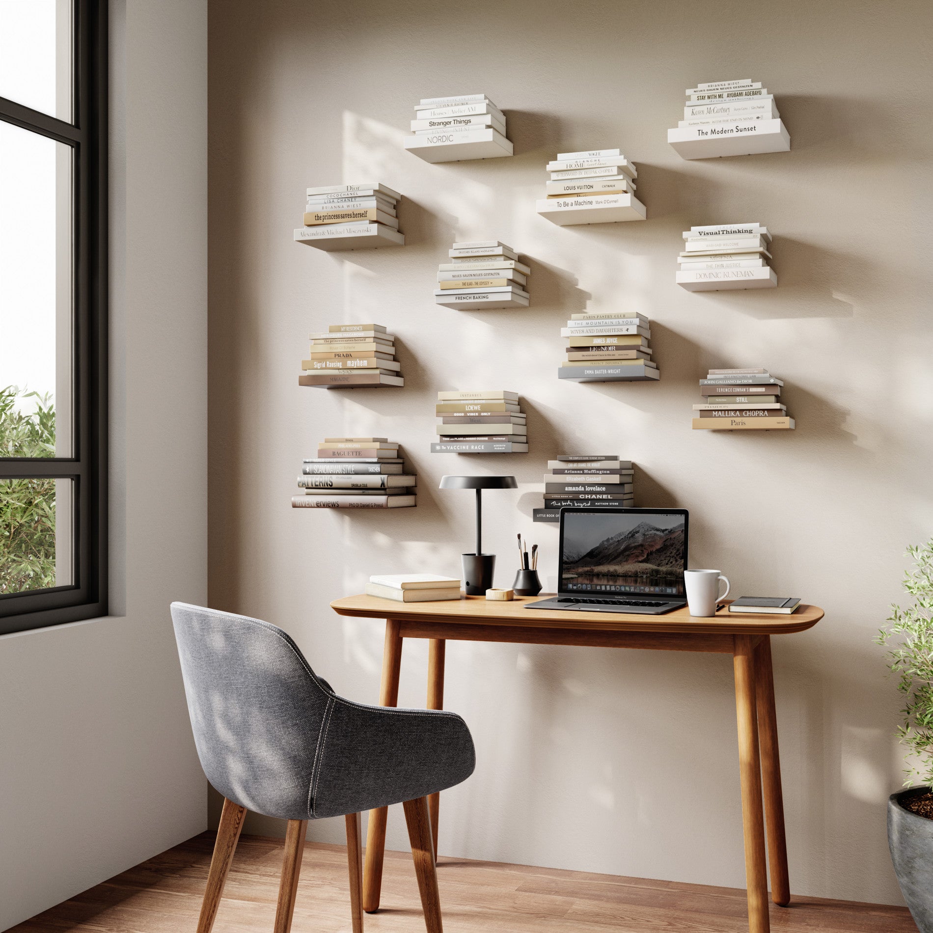 3-Piece Conceal Shelves Set - Hidden Floating Shelves for Wall Storage - Perfect for Living Room, Bedroom, and Bathroom Organization