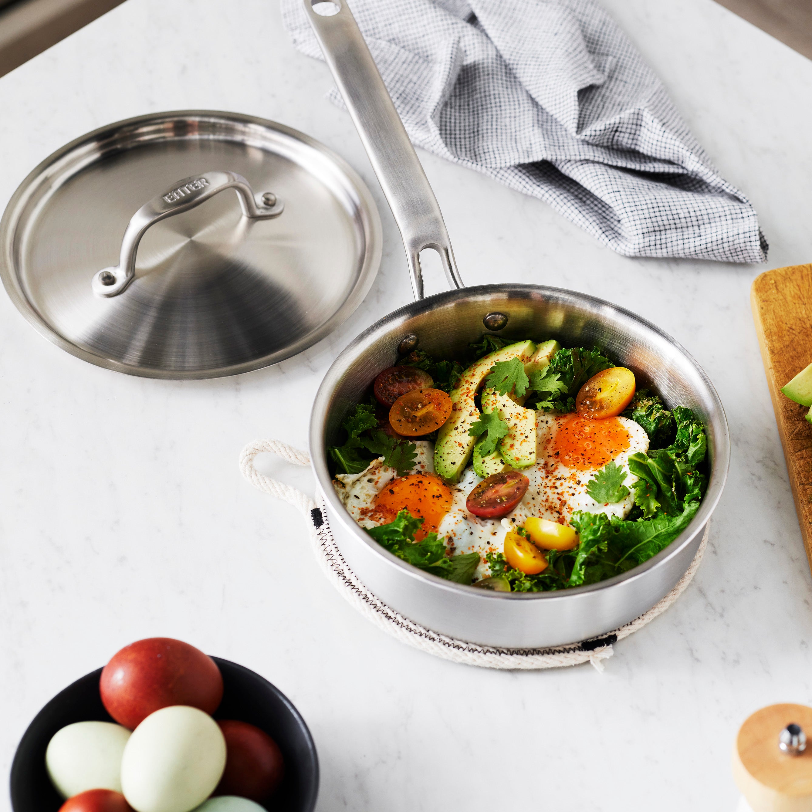 Heritage Steel 1.5 Quart Mini Sauté Pan with Lid - Nonstick Cookware for Small Meals & Quick Cooking | Perfect for Eggs, Sauces & Single-Serving Dishes
