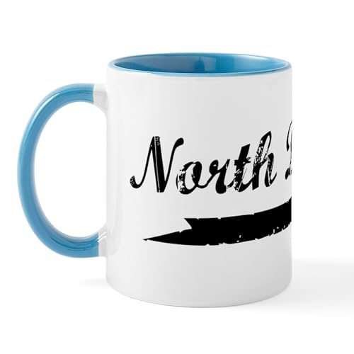 White/Blue Inside - North Dakota (Vintage] Mug