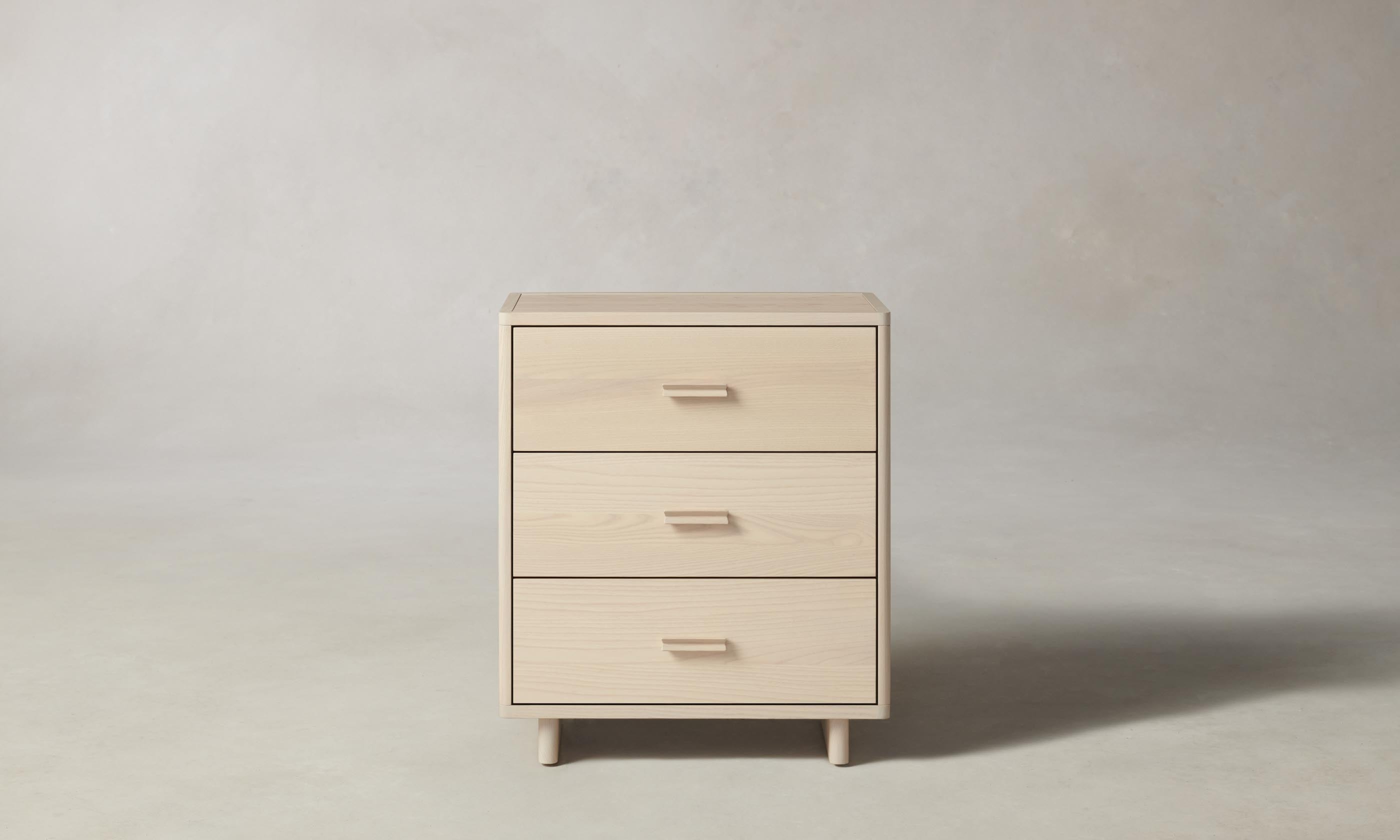 Clinton 3-Drawer Wooden Dresser for Bedroom - Stylish Storage Furniture with Smooth Gliding Drawers for Clothes & Accessories | Perfect for Master Bedroom, Guest Room or Dorm Organization