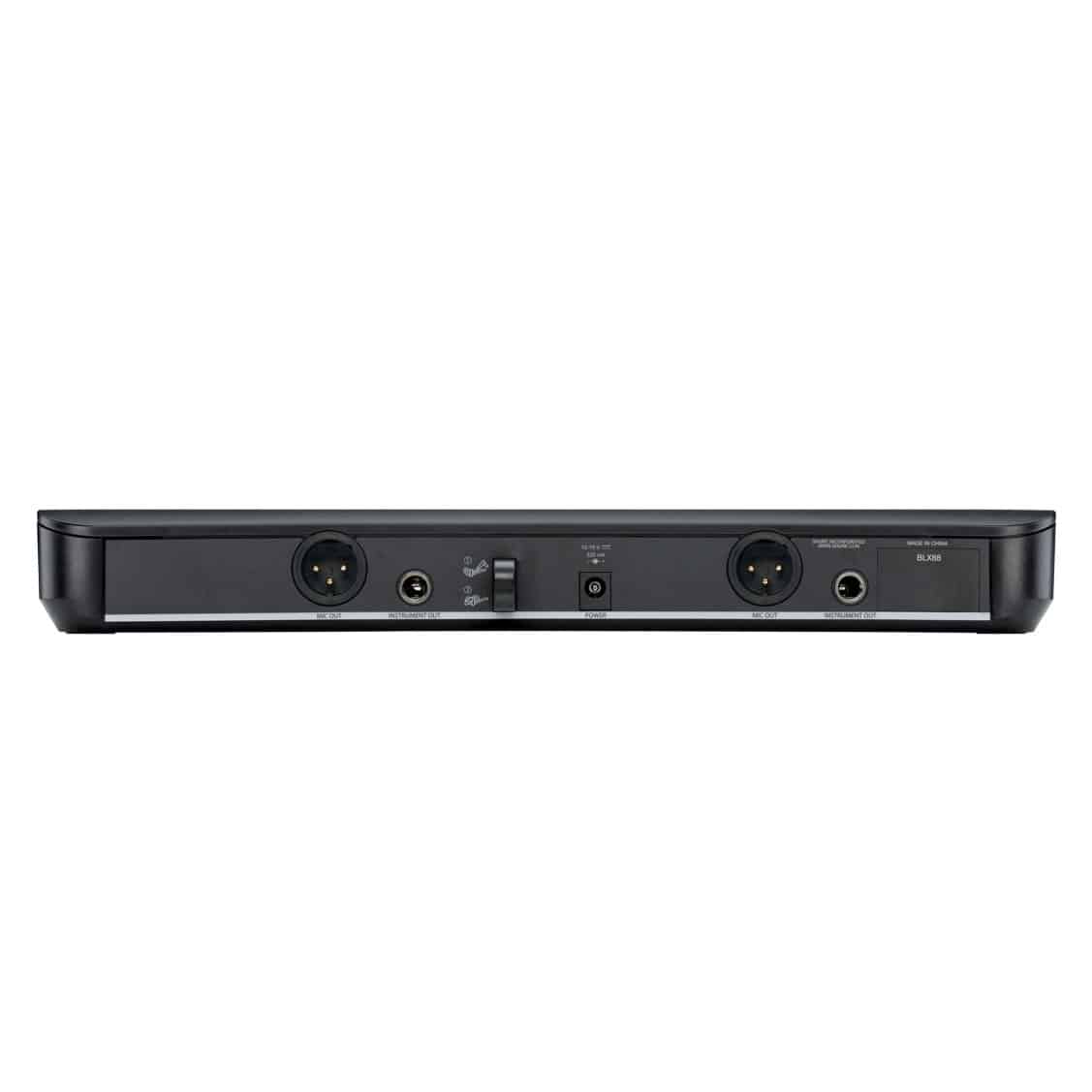 Shure BLX1288/PG85 Dual Channel Wireless Microphone System with Handheld & Lavalier Mic for Live Performances, Public Speaking & Events