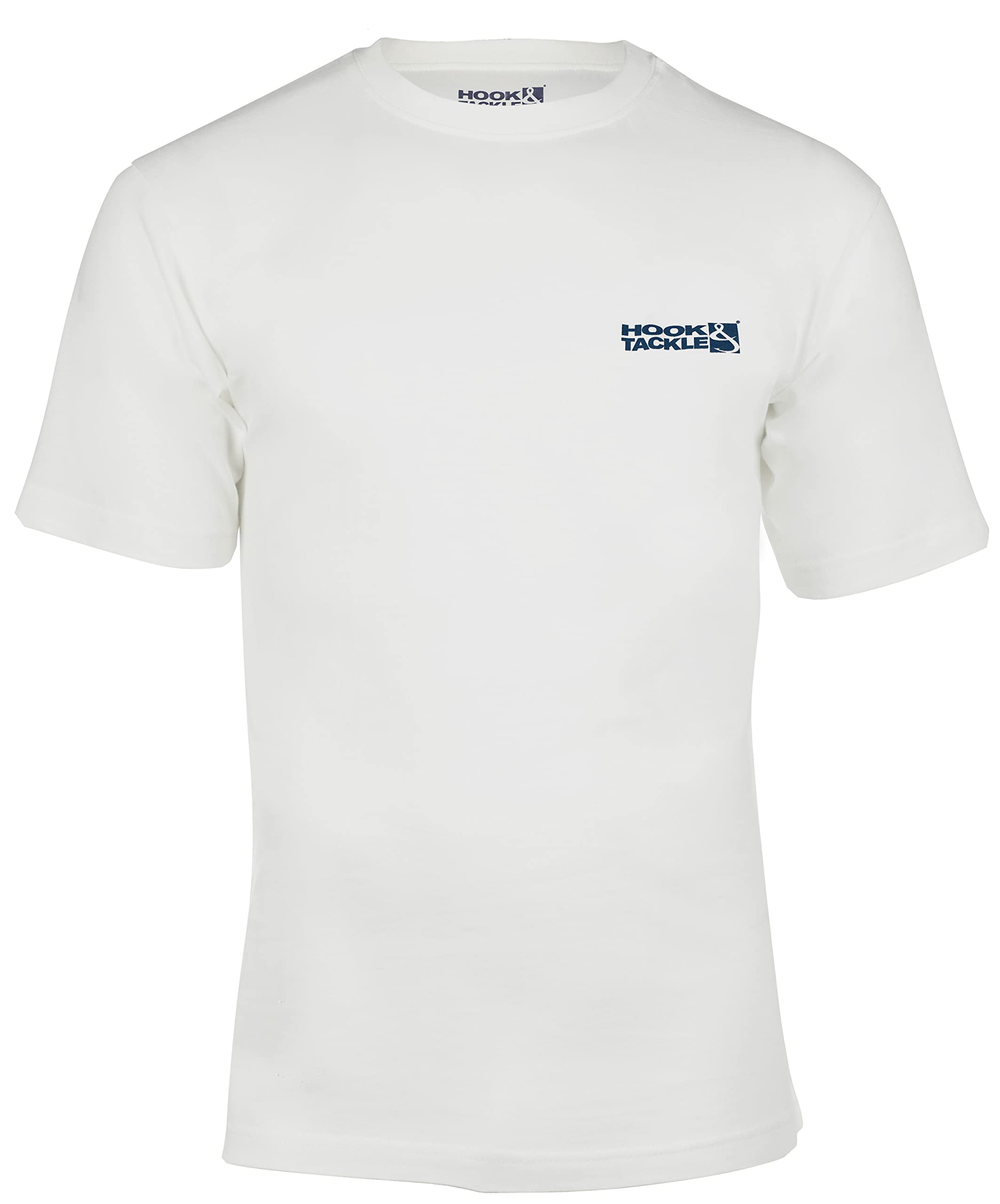 Hook & Tackle® Men's Patriot Tuna Fishing Short Sleeve Premium Cotton T-Shirt - Comfortable Casual Wear for Fishing, Outdoor Activities & Everyday Use