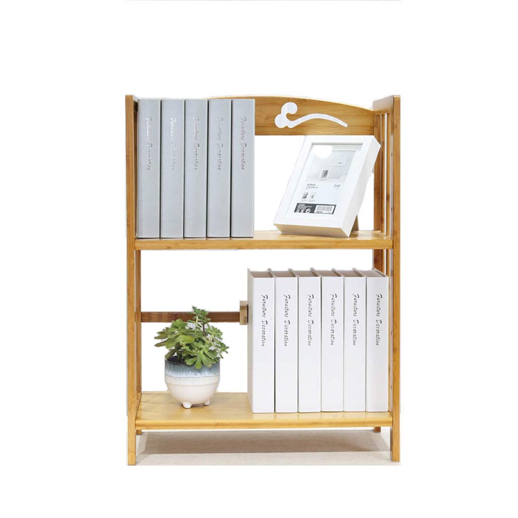 MAJIDA Retractable Desktop Bookshelf - Space Saving Office & Home Bookcase Organizer for Desk, Kitchen, Living Room | Creative Storage Shelf for Books, Decor & Essentials (2-Tier) - Perfect for Small Spaces & Minimalist Decor