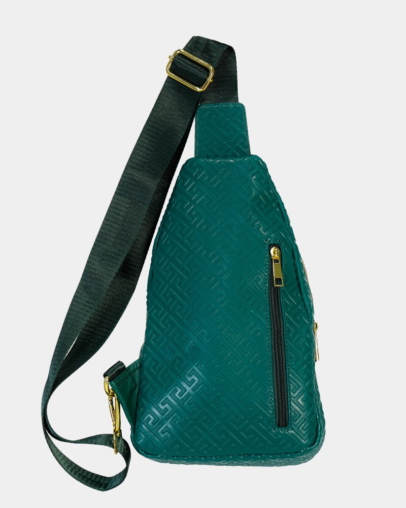 Premium Genuine Green Leather Messenger Bag for Men & Women - Stylish & Durable Crossbody Bag for Work, Travel & Daily Commute