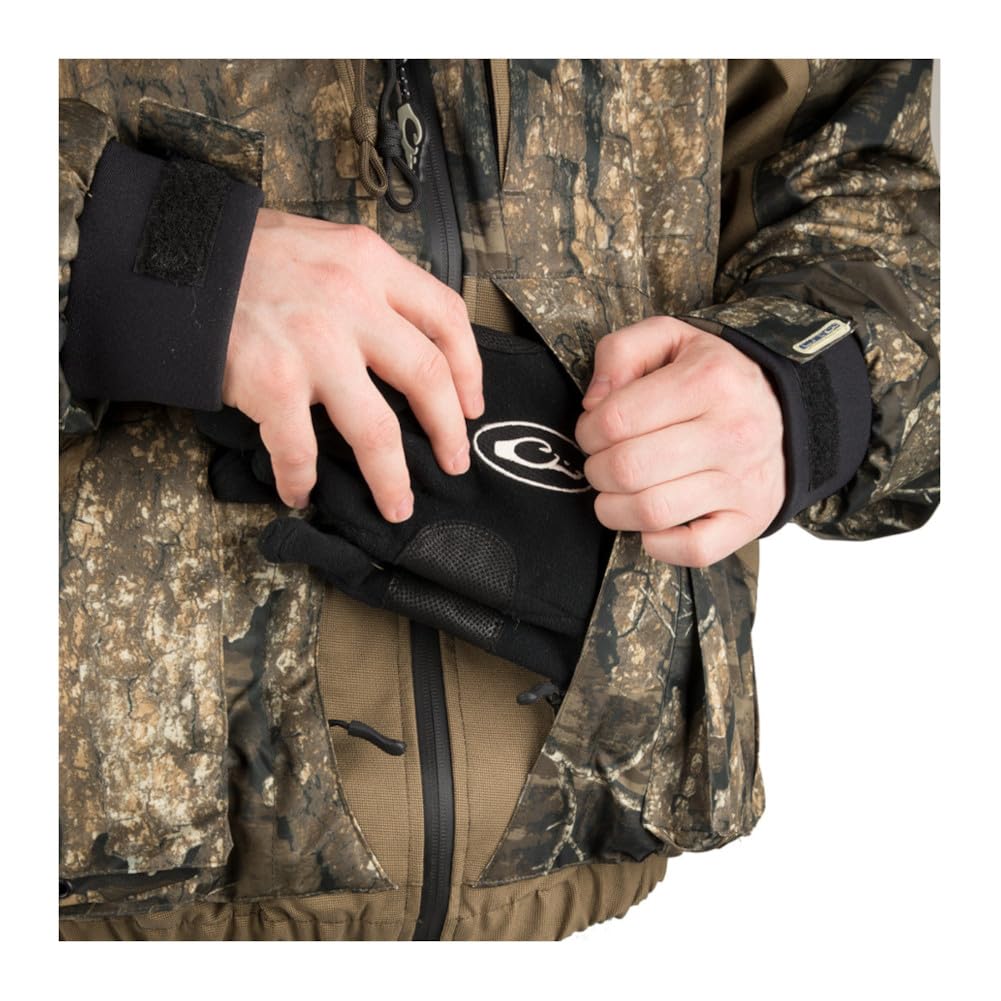 DRAKE Refuge 3.0 3-in-1 Waterproof Hunting Jacket - Lightweight Camo Jacket for Men with Hood - Ideal for Hunting, Fishing & Outdoor Adventures