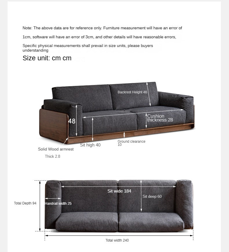 Premium Black Walnut Solid Wood Italian Style Luxury Furniture - Perfect for Modern Living Rooms, Bedrooms & Office Spaces