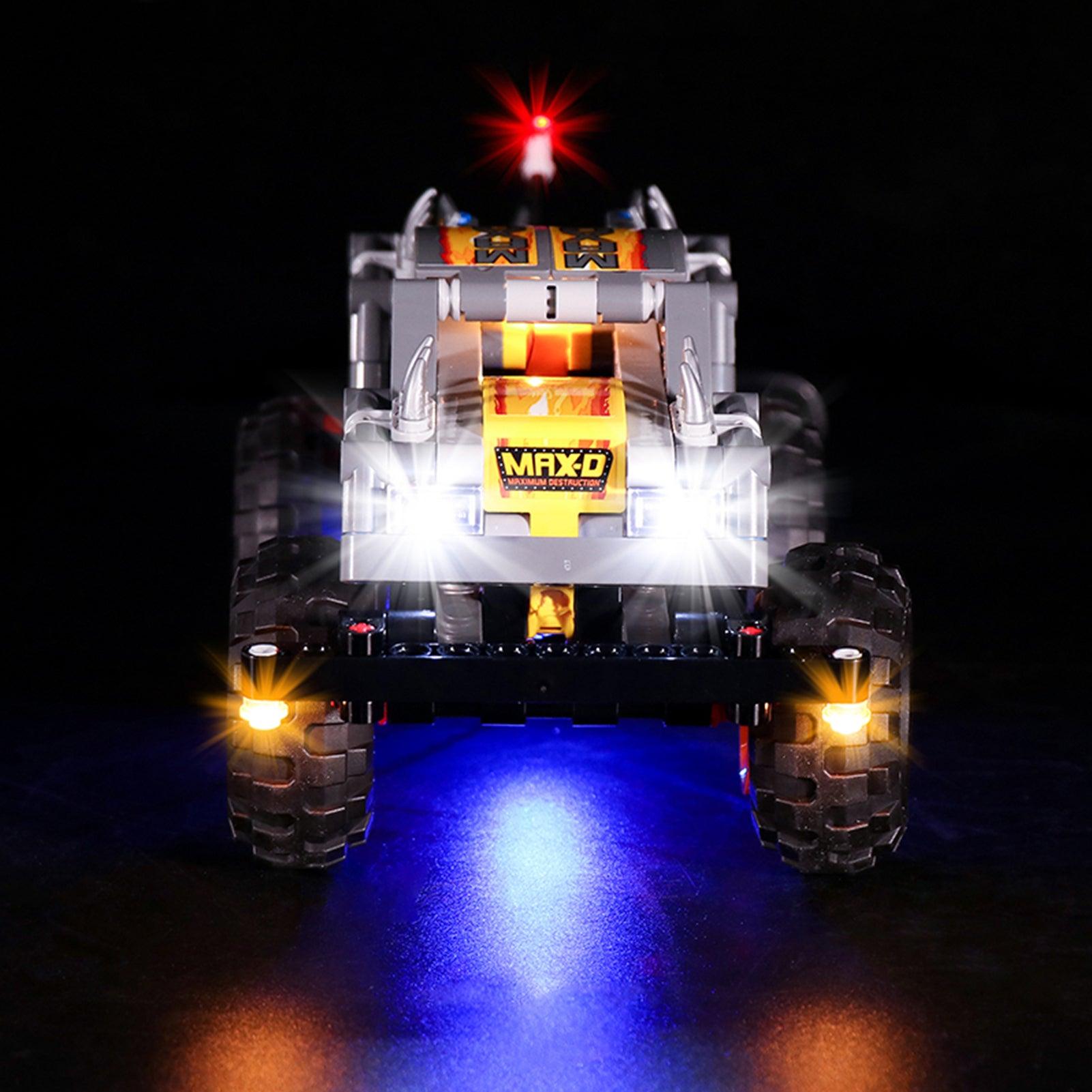 Best Light Kit for LEGO Technic Monster Jam Max-D 42119 – Enhance Your Model with LED Lights for Nighttime Display & Play