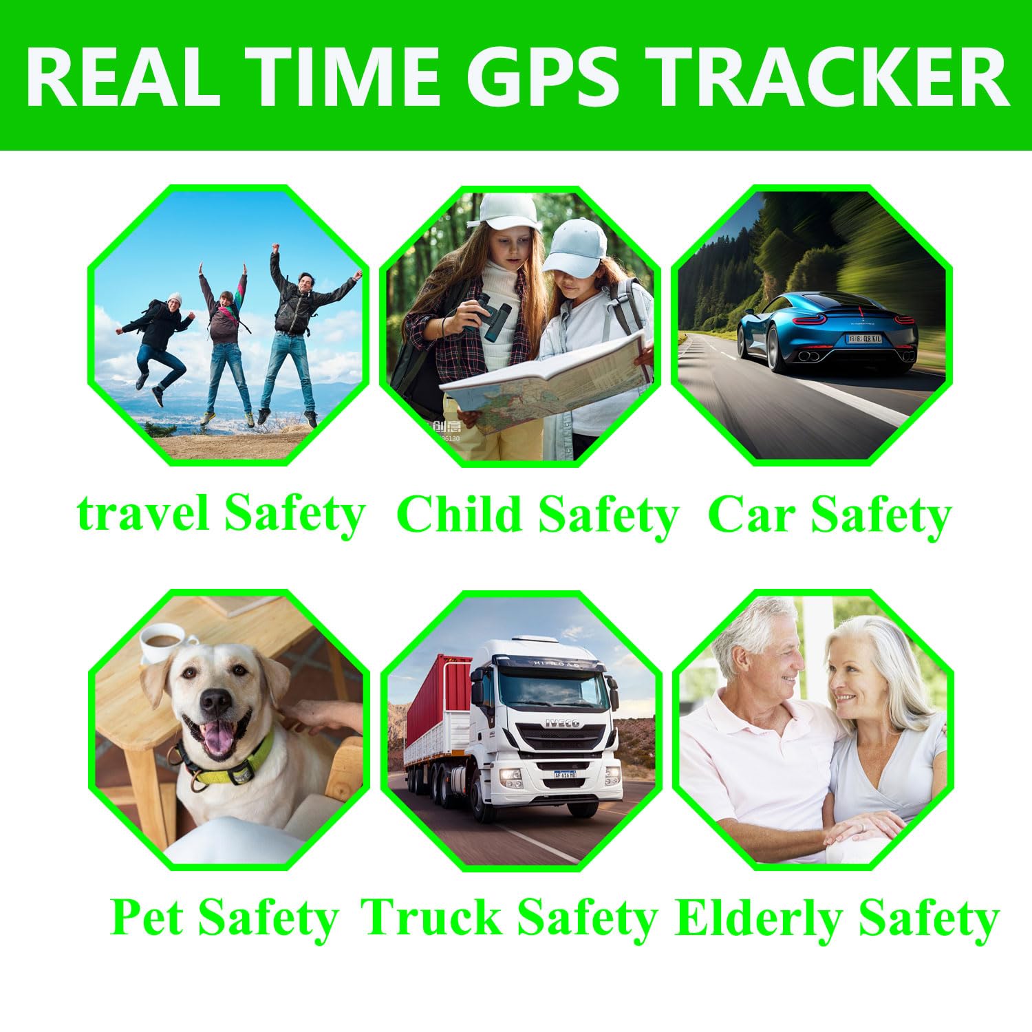 Mini GPS Tracker for Vehicles, Cars, Pets & Keys - Real-Time Global Tracking Compatible with Apple & Android - No Subscription/Monthly Fee - Perfect for Travel, Fleet Management & Asset Security