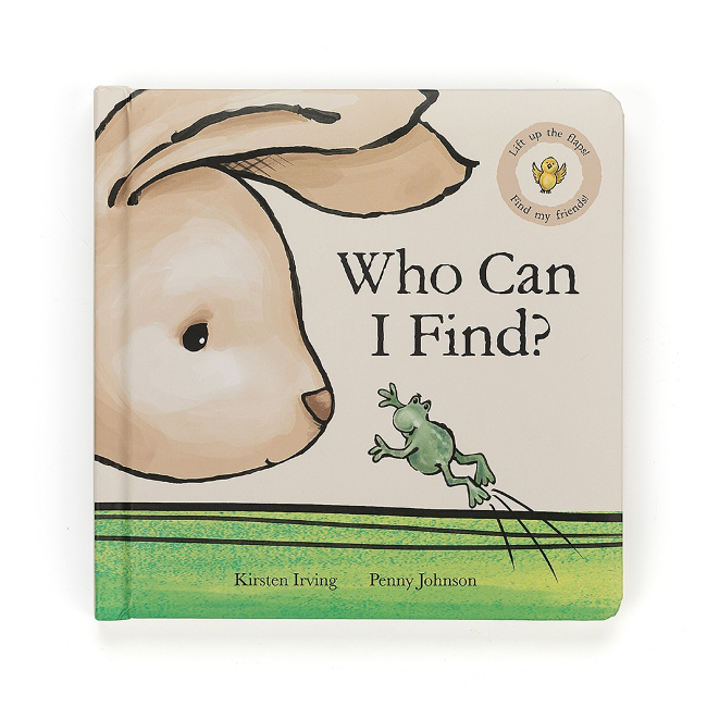 Jellycat Who Can I Find Board Book - Interactive Baby Sensory Book for Early Learning & Playtime | Perfect for Nursery, Toddler Storytime & Gift