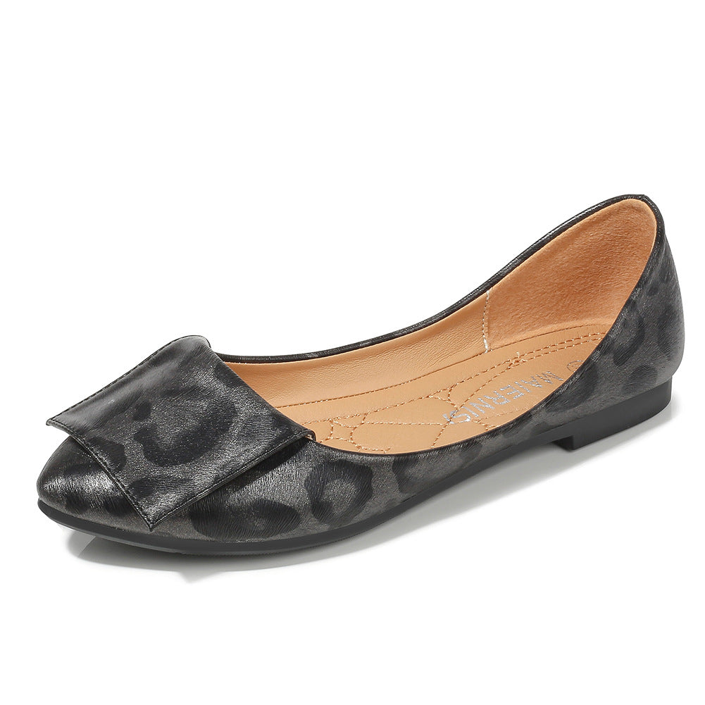 Women's Leopard Print Casual Loafers - Comfortable Slip-On Shoes for Women | Perfect for Work, Travel & Everyday Wear