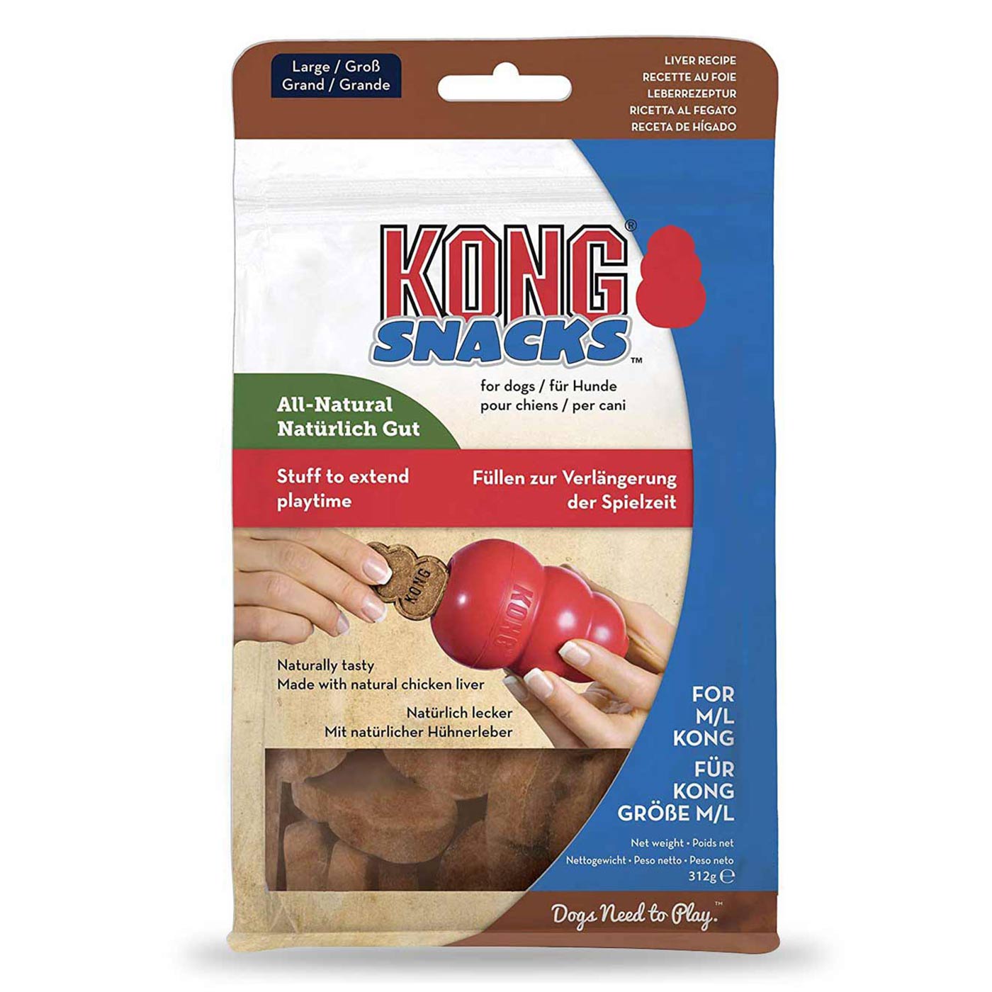 KONG Puppy Snacks - Chicken & Rice Flavor - Healthy Dog Treats for Training & Chewing - Perfect for Small & Medium Breed Puppies