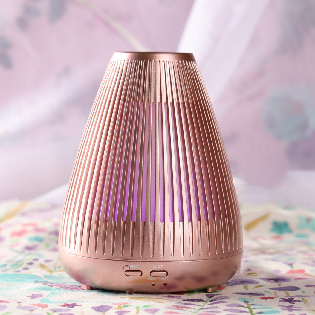 Aroma Flare Essential Oil Diffuser - Ultrasonic Aromatherapy Humidifier for Home, Office, Yoga & Spa - Quiet, Auto Shutoff, 7 Color LED Lights - Perfect for Relaxation & Stress Relief