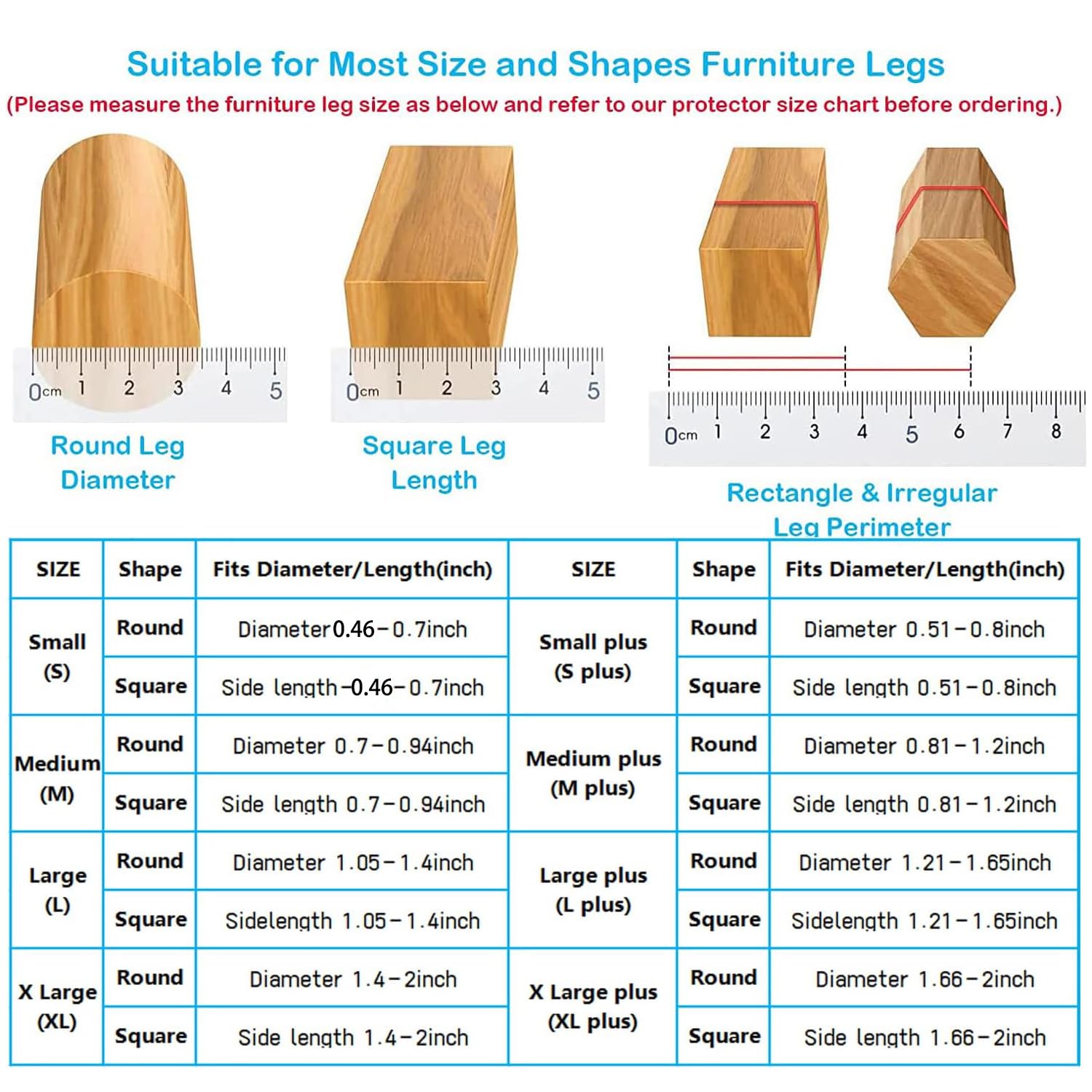 16 Pack Clear Round Rubber Furniture Sliders - Chair Leg Floor Protectors for Hardwood Floors, 360°Felt Pad Bottom with Thickening Silicone Covers (Round, Clear-M) - Perfect for Dining Chairs, Office Chairs & Home Furniture Protection