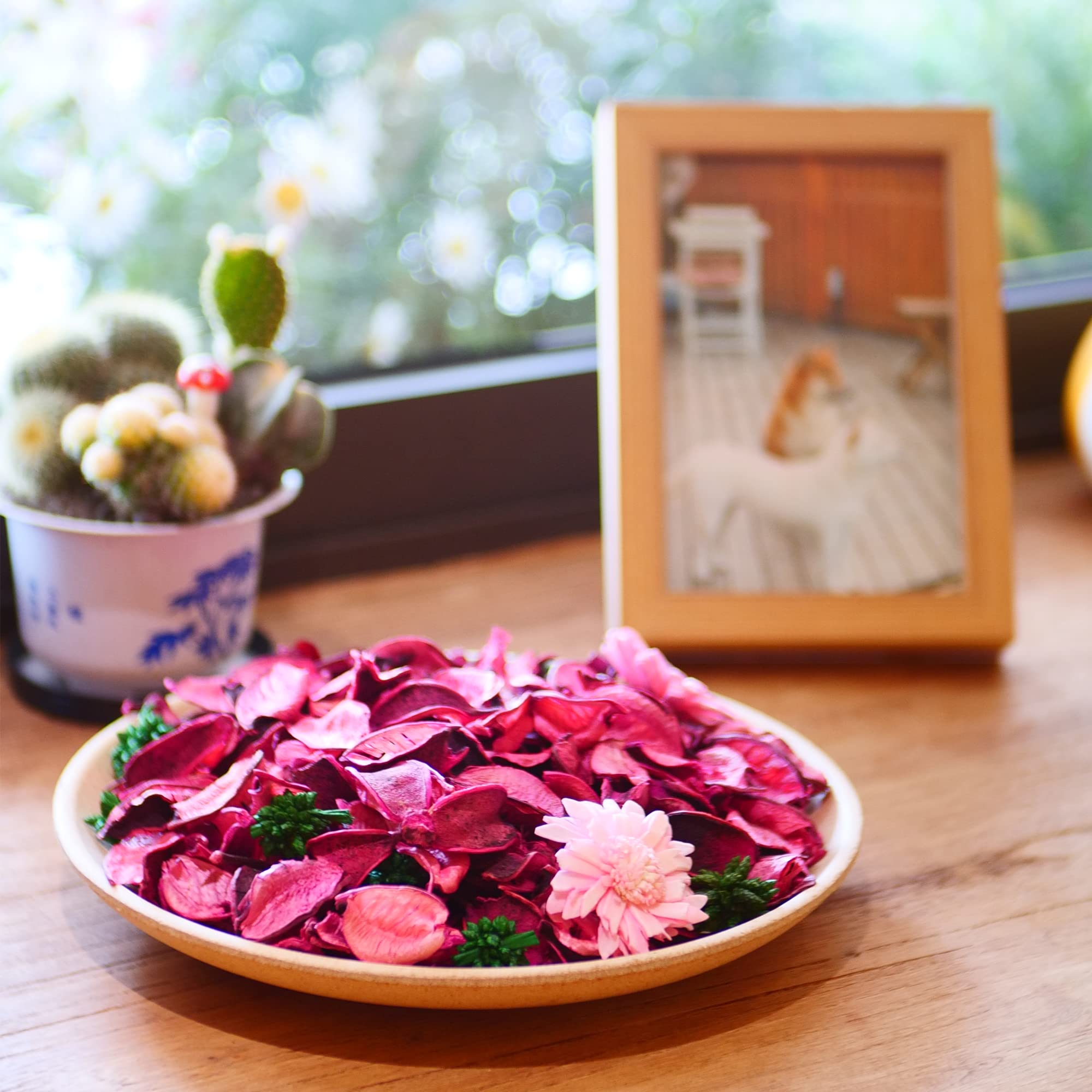 Spring Potpourri Bags - Pink Easter Scented Bowl Filler with Rose Fragrance | Dried Flower Petals for Home Decor & Aromatherapy | Perfect for Easter Decor, Wedding Centerpieces & Bathroom Fresheners