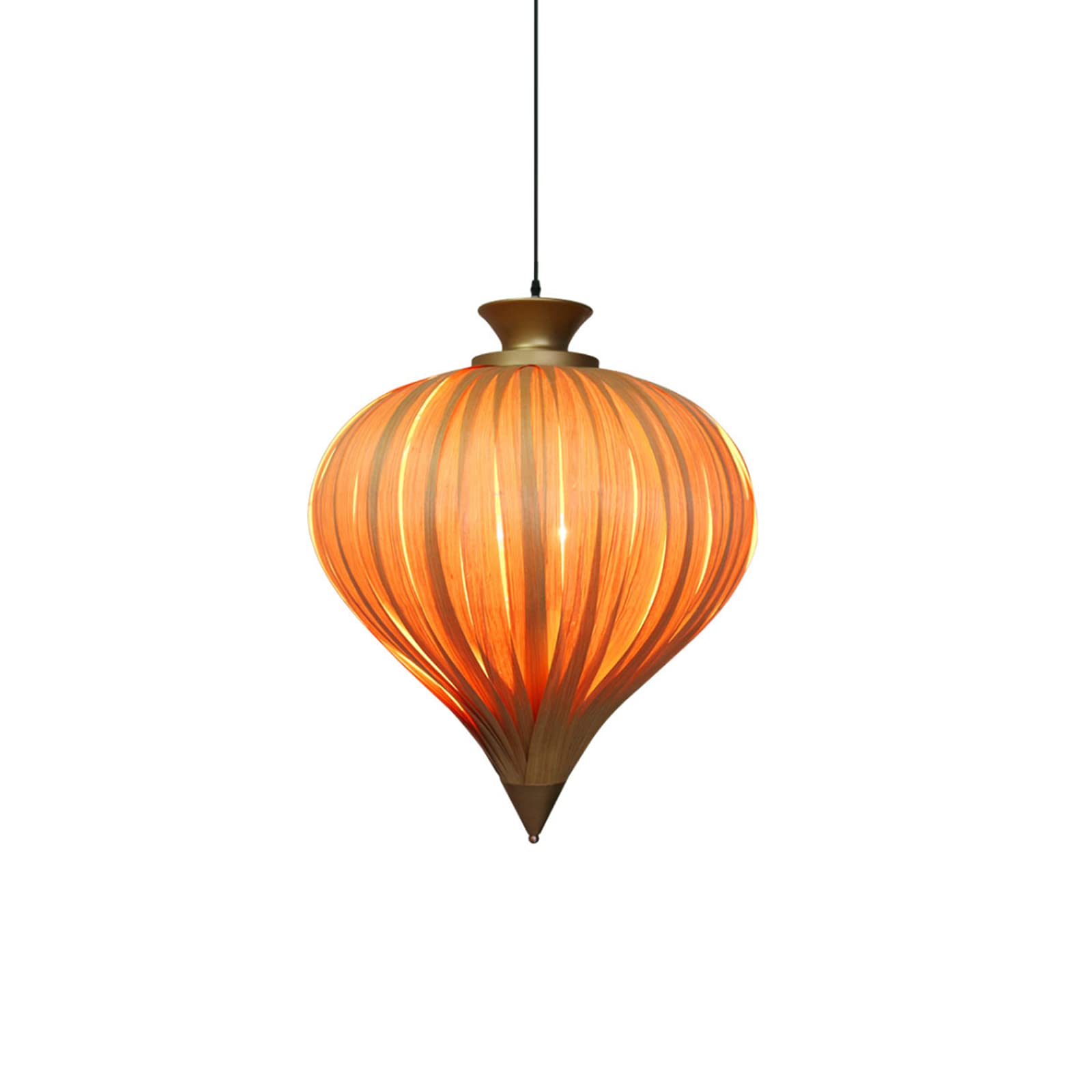 DEORBOB Solid Wood Chandelier - Chinese Classical Pendant Light with Adjustable Height, 13.65×17.55 Inches, Nordic Style Wooden Ceiling Lamp for Living Room, Villa, Corridor & Aisle Decoration | Perfect for Dining Room, Bedroom, and Entryway Lighting