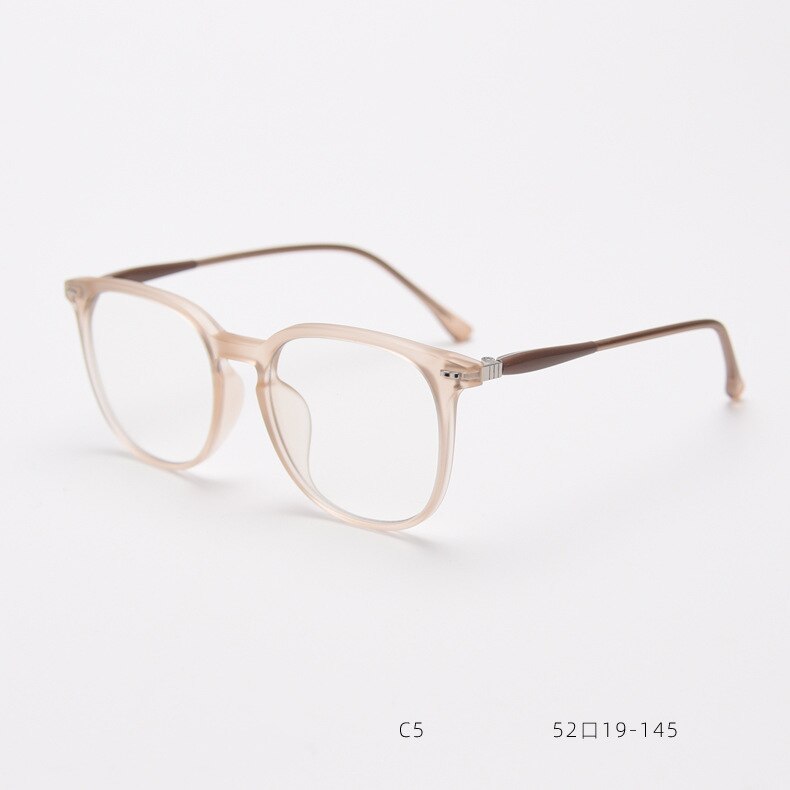 CCspace Unisex Full Rim Square TR90 Titanium Eyeglasses 55687 - Lightweight Durable Frames for Work, Reading & Everyday Wear