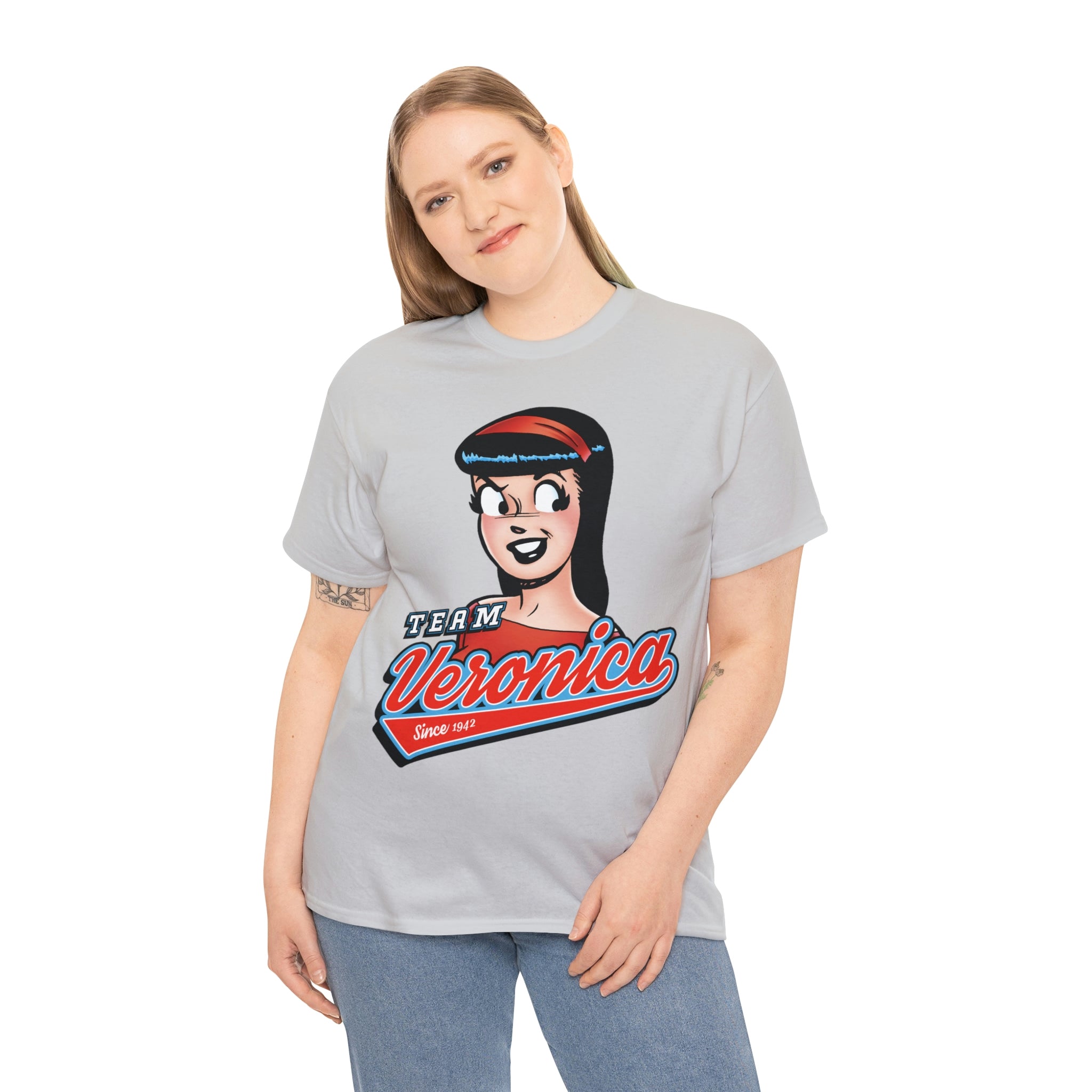 Team Veronica Graphic Tee - Unisex Heavy Cotton T-Shirt with Veronica Lodge Design | Perfect for Casual Wear, Cosplay & Riverdale Fans