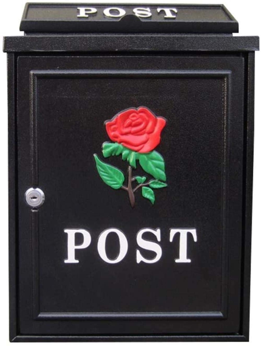 Waterproof Outdoor Mailbox with Lock - Durable Villa Letter Box, Suggestion Box in Red - Perfect for Homes, Gardens, and Office Buildings