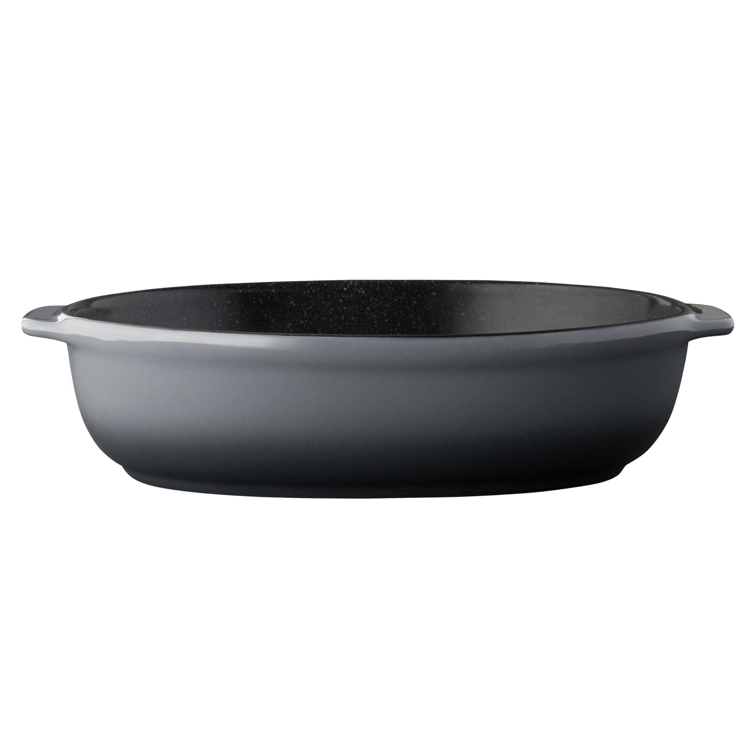 BergHOFF GEM Stoneware 4-Piece Baking Dish Set - Family Size Rectangular, Round, Square & Oval Bakeware with Safe Grip Handles, Even Heat Distribution & Matte Enamel Finish - Oven, Microwave & Dishwasher Safe - Perfect for Casseroles, Pies, Lasagna & Holiday Baking