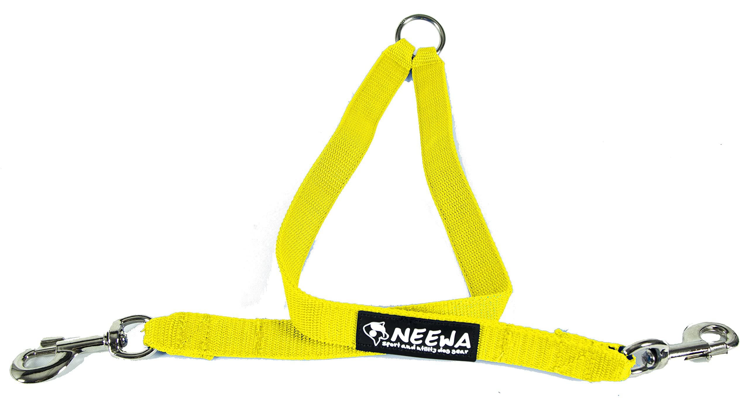 Neewa Dual Dog Leash Splitter - One-Size-Fits-All Hands-Free Dog Walking Solution for 2 Dogs (Yellow) - Perfect for Hiking, Jogging & Daily Walks with Your Pets