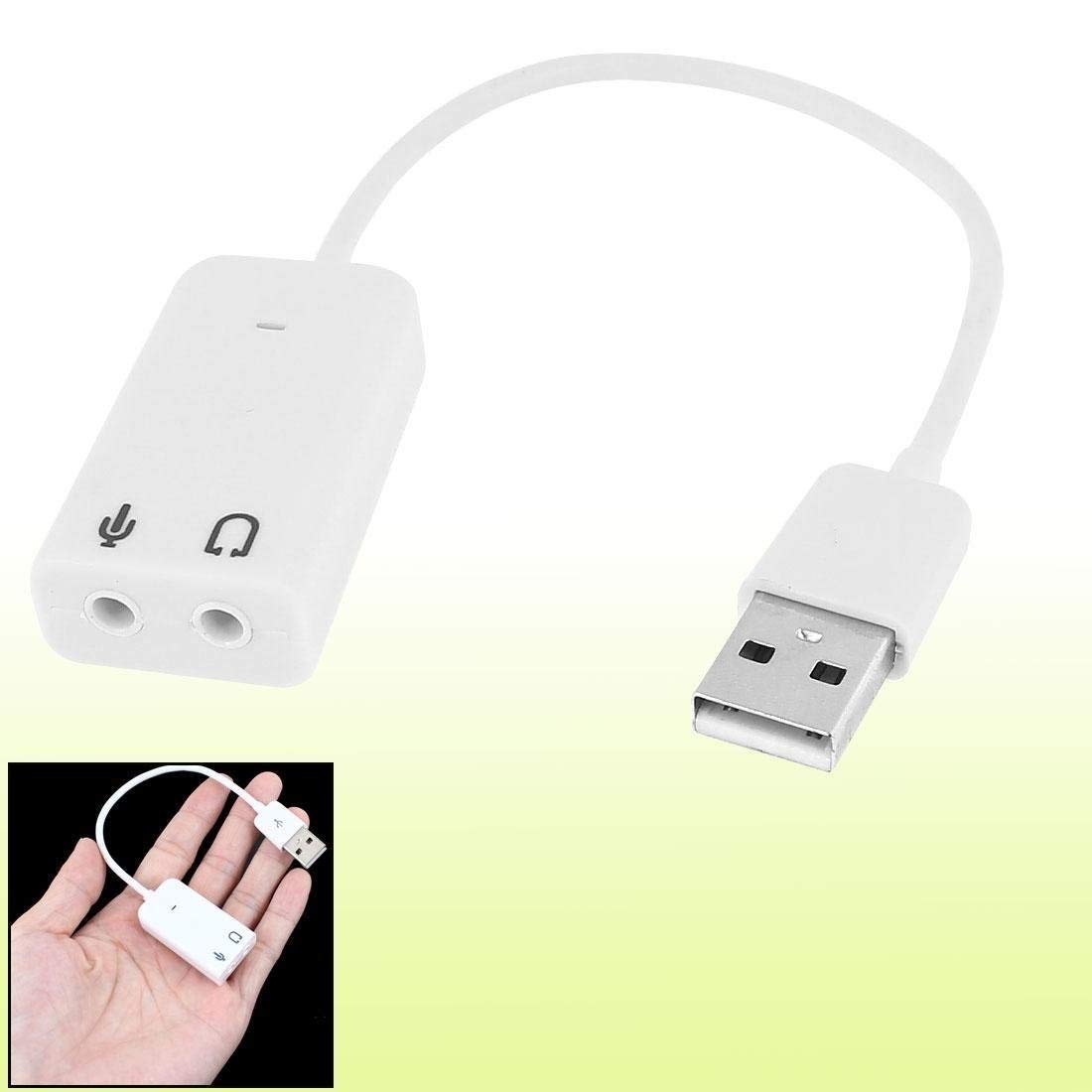 Wefly USB Sound Card - 7.1 Channel External Audio Adapter with 3.5mm Headphone & Mic Jack for PC, Laptop, Mobile | Enhance Gaming, Music & Conference Calls