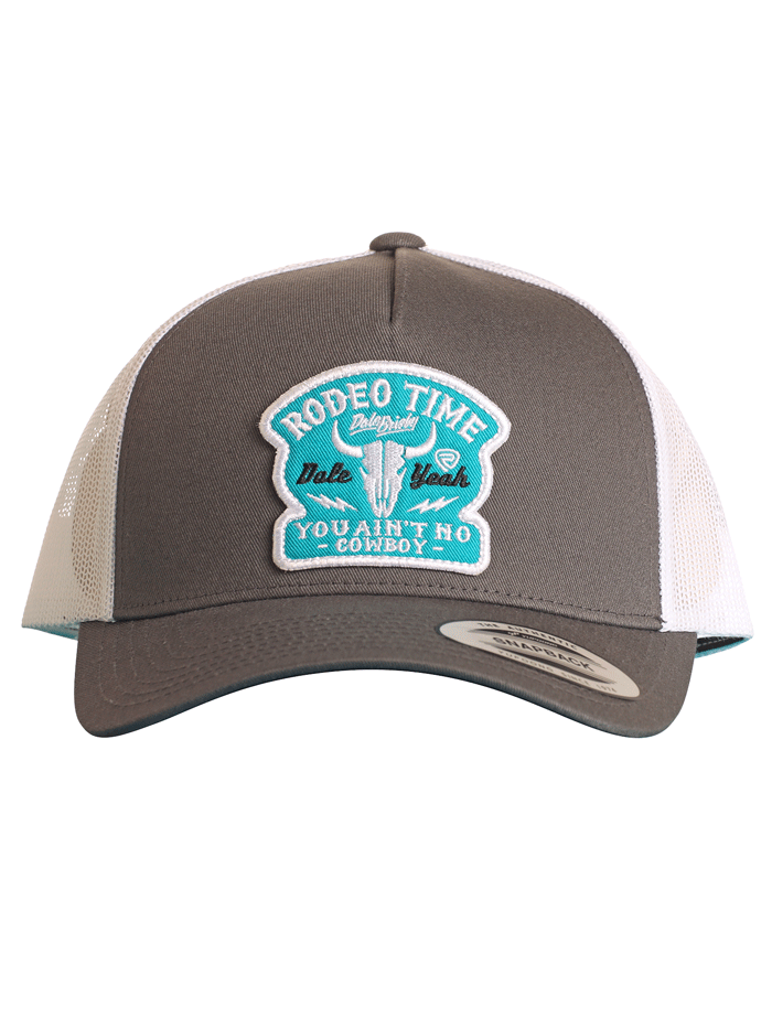 Rock & Roll Denim BU40X06247 Rodeo Time Mesh Back Baseball Cap - Grey for Outdoor Concerts & Country Music Festivals